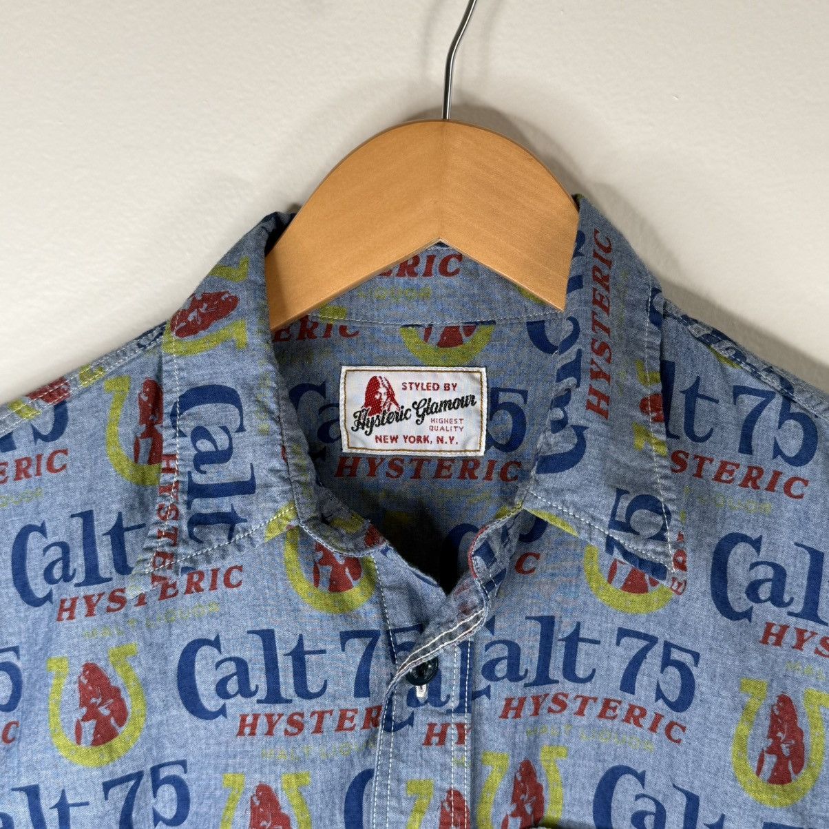 Hysteric Glamour × Vintage Vintage 90’s Hysteric Glamour CalT 75 All Over Print Shirt Size US M / EU 48-50 / 2 - 2 Thumbnail
