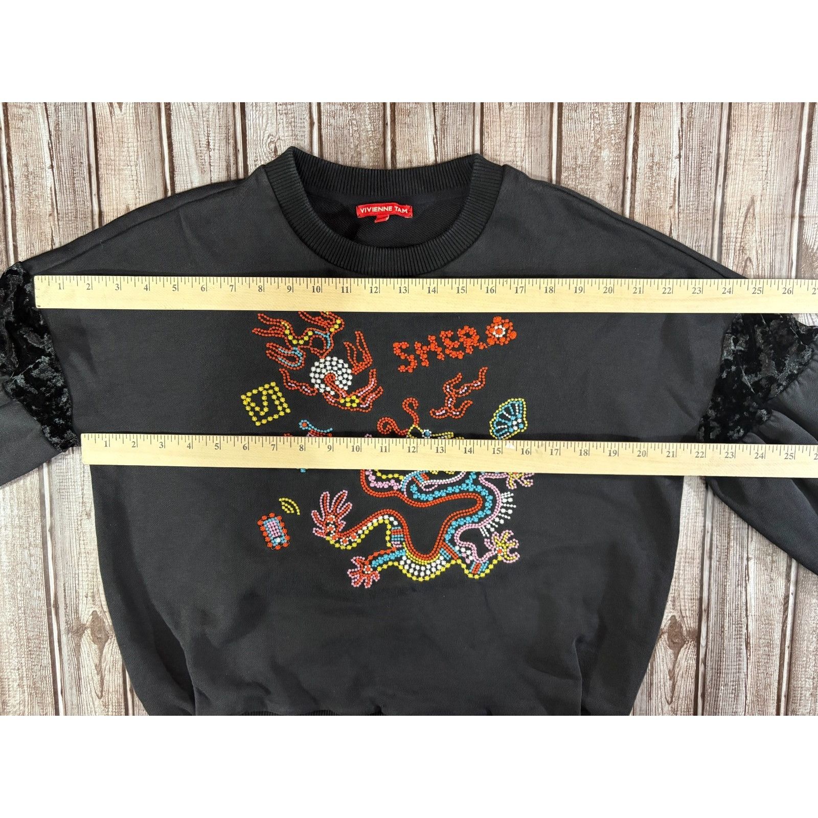 Vivienne Tam VIVIENNE TAM cotton blend dragon embroidered sweater color b Size M / US 6-8 / IT 42-44 - 6 Thumbnail