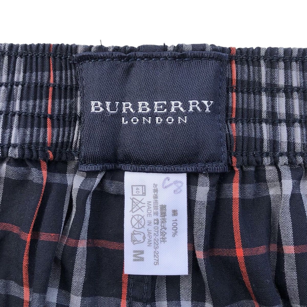 Burberry Authentic Burberry London Blue Black Novacheck Underpants Size US 34 / EU 50 - 6 Thumbnail