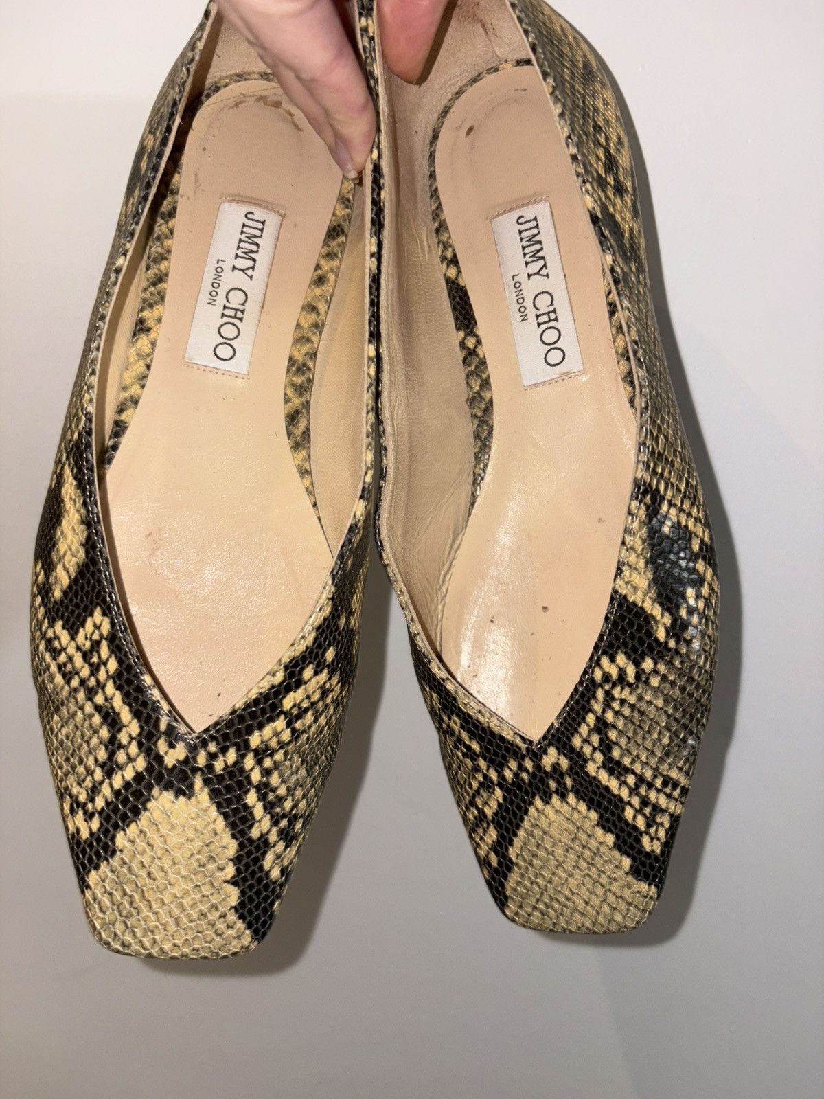 Jimmy Choo Jimmy Choo Modell Roccia Snakeskin Leather Size 37.5/7.5 Size US 7.5 / IT 37.5 - 2 Thumbnail