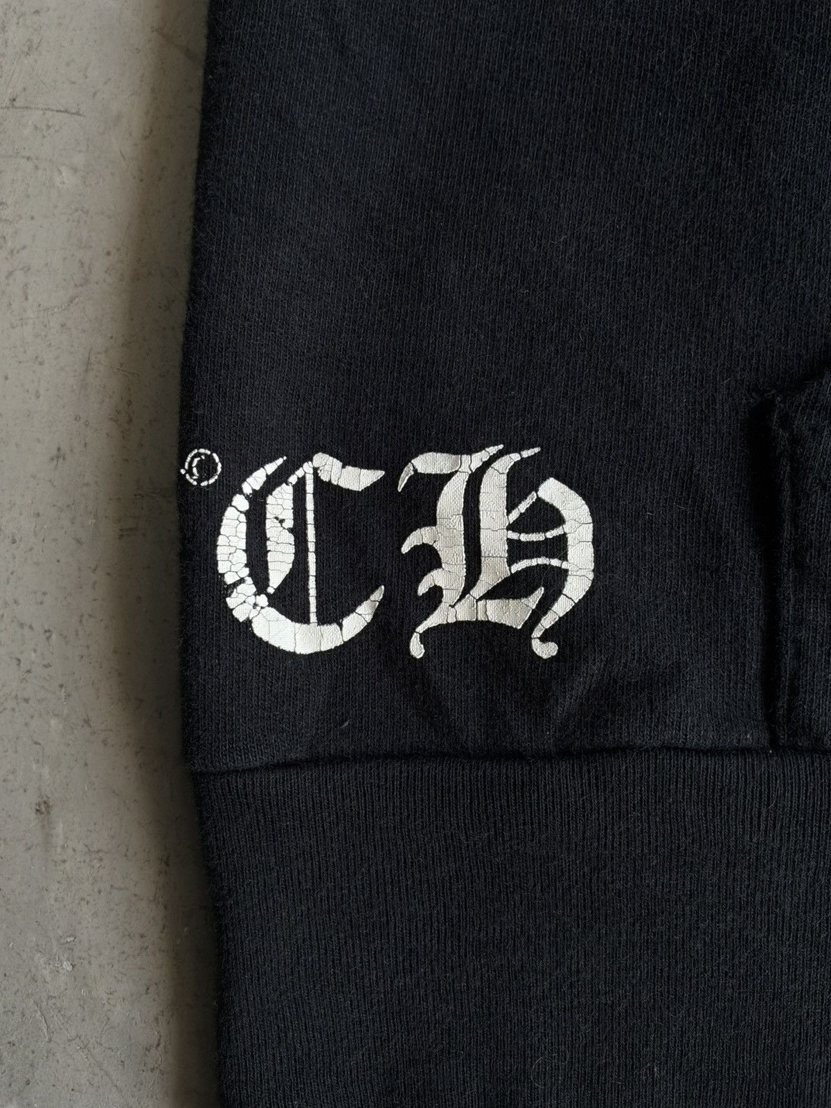 Chrome Hearts Chrome Hearts - Cracked Logo Horseshoe - Zip Hoodie Size US S / EU 44-46 / 1 - 10 Thumbnail