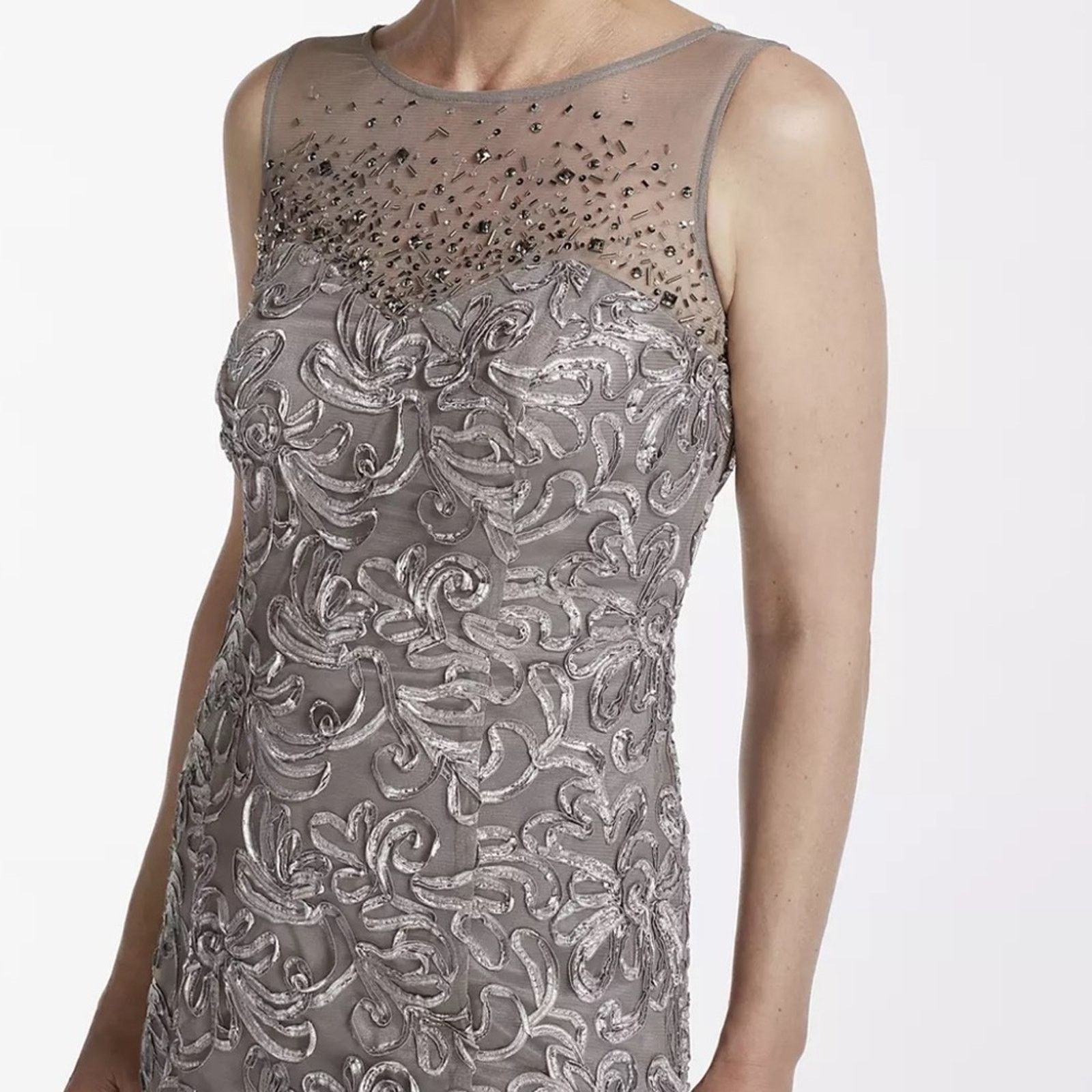 Other Like NEW SLNY Maxi Grey Dress size 16 Size XXL / US 16-18 / IT 52-54 - 2 Thumbnail