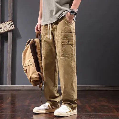 Japanese Brand Minako x Nana Khaki High Street Vintage Loose Casual Pants Size US 32 / EU 48 - 8 Thumbnail