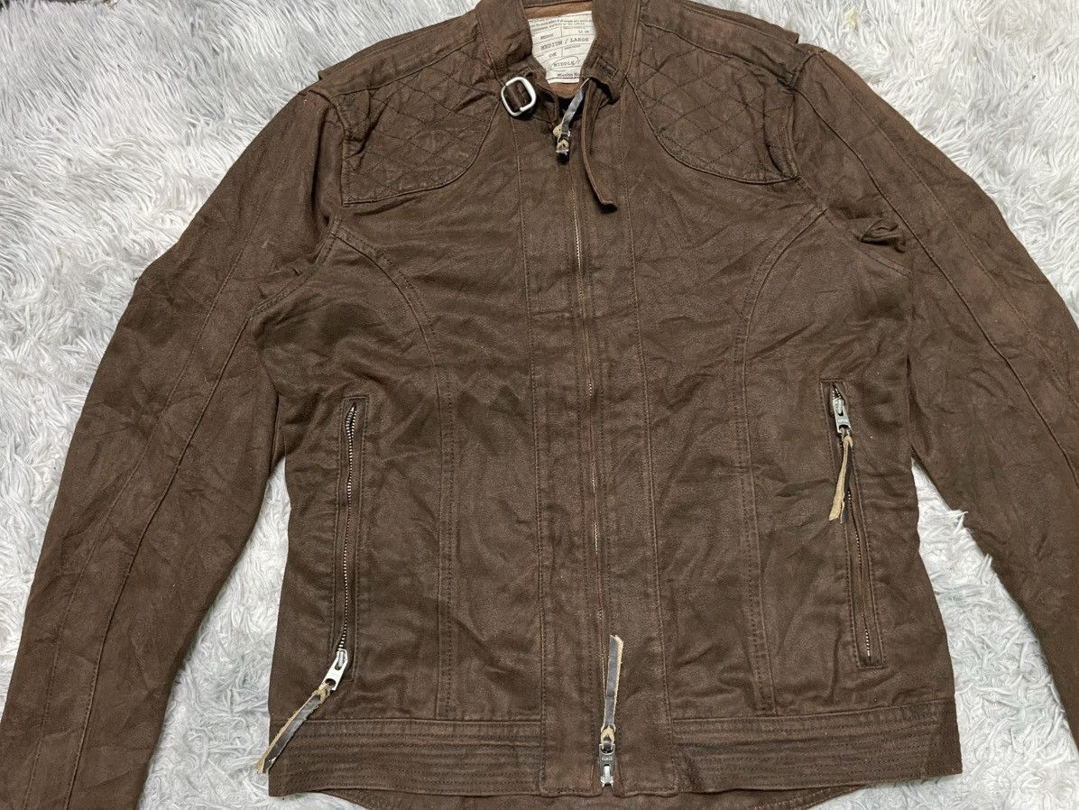Edwin × Japanese Brand 90s EDWIN BIKERS JACKET RARE DESIGN NICELY FADED Size US M / EU 48-50 / 2 - 6 Thumbnail