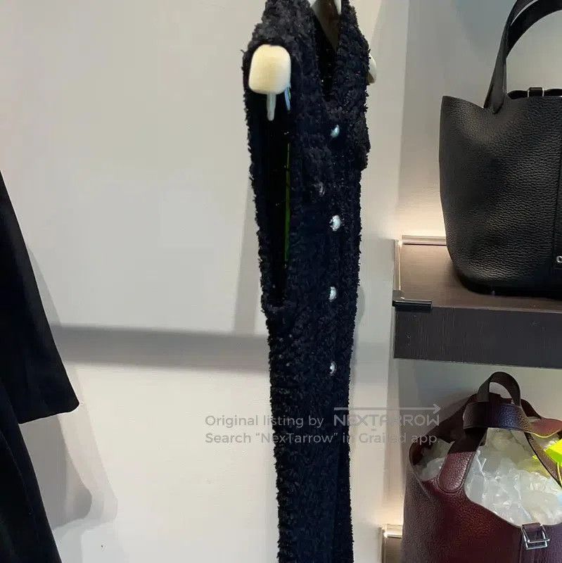 Chanel Chanel Black Knit Dress Size S . Size S / US 4 / IT 40 - 3 Thumbnail