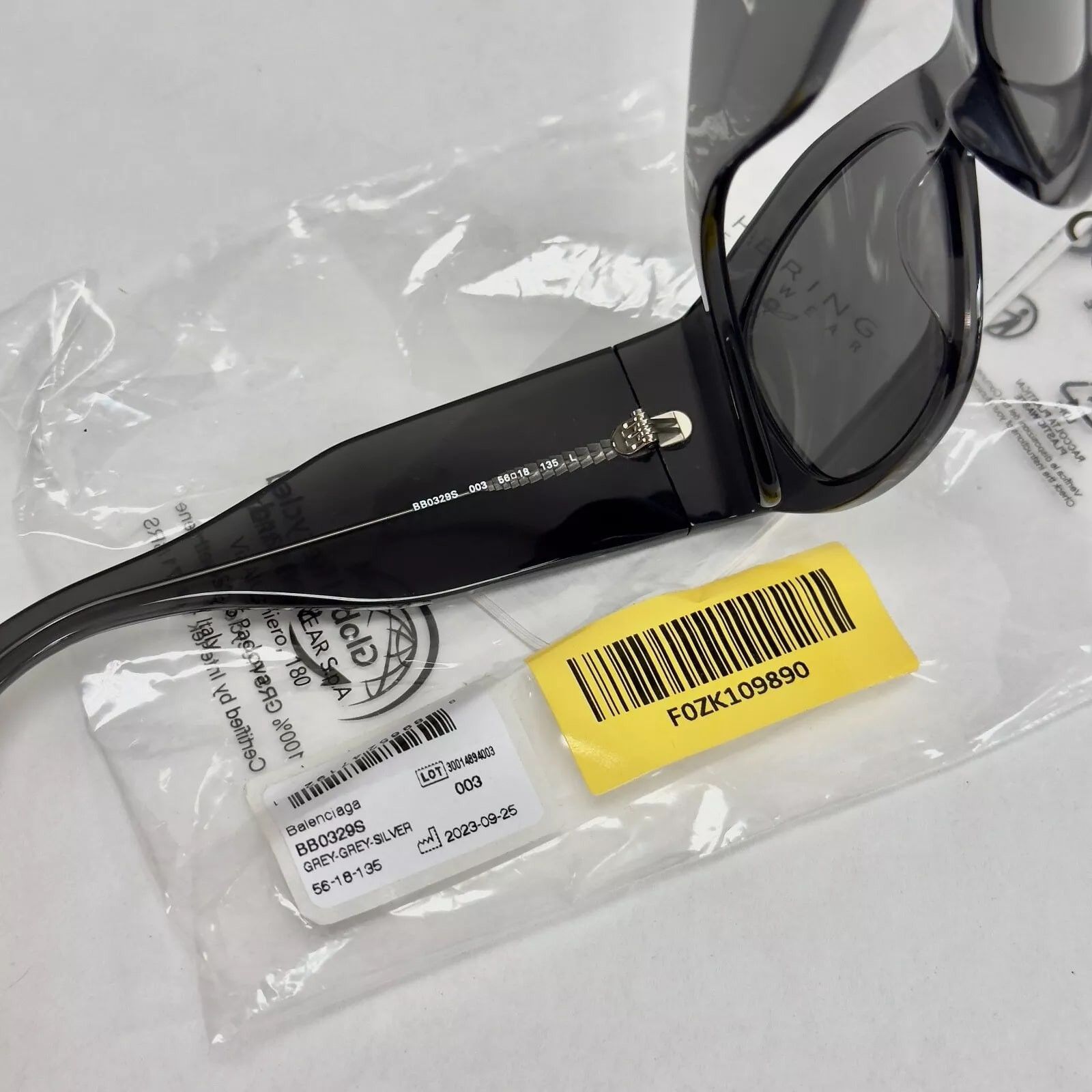 Balenciaga BALENCIAGA PANTHER 0329 Gray Silver Mirror BB0329S 003 Size ONE SIZE - 7 Thumbnail