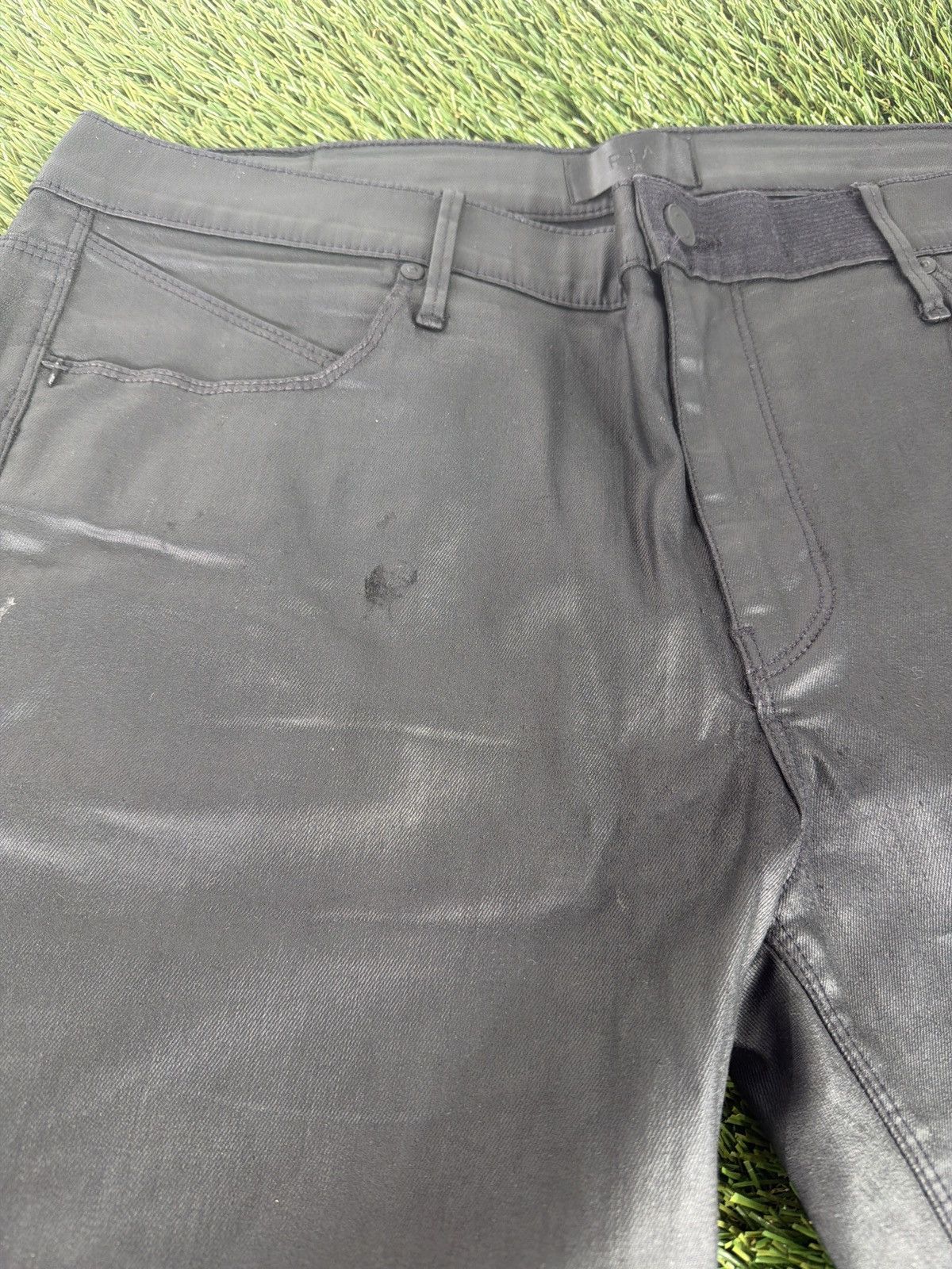 Rta RtA Coated Denim – Cross Detail (Size 38) Size US 38 / EU 54 - 4 Thumbnail