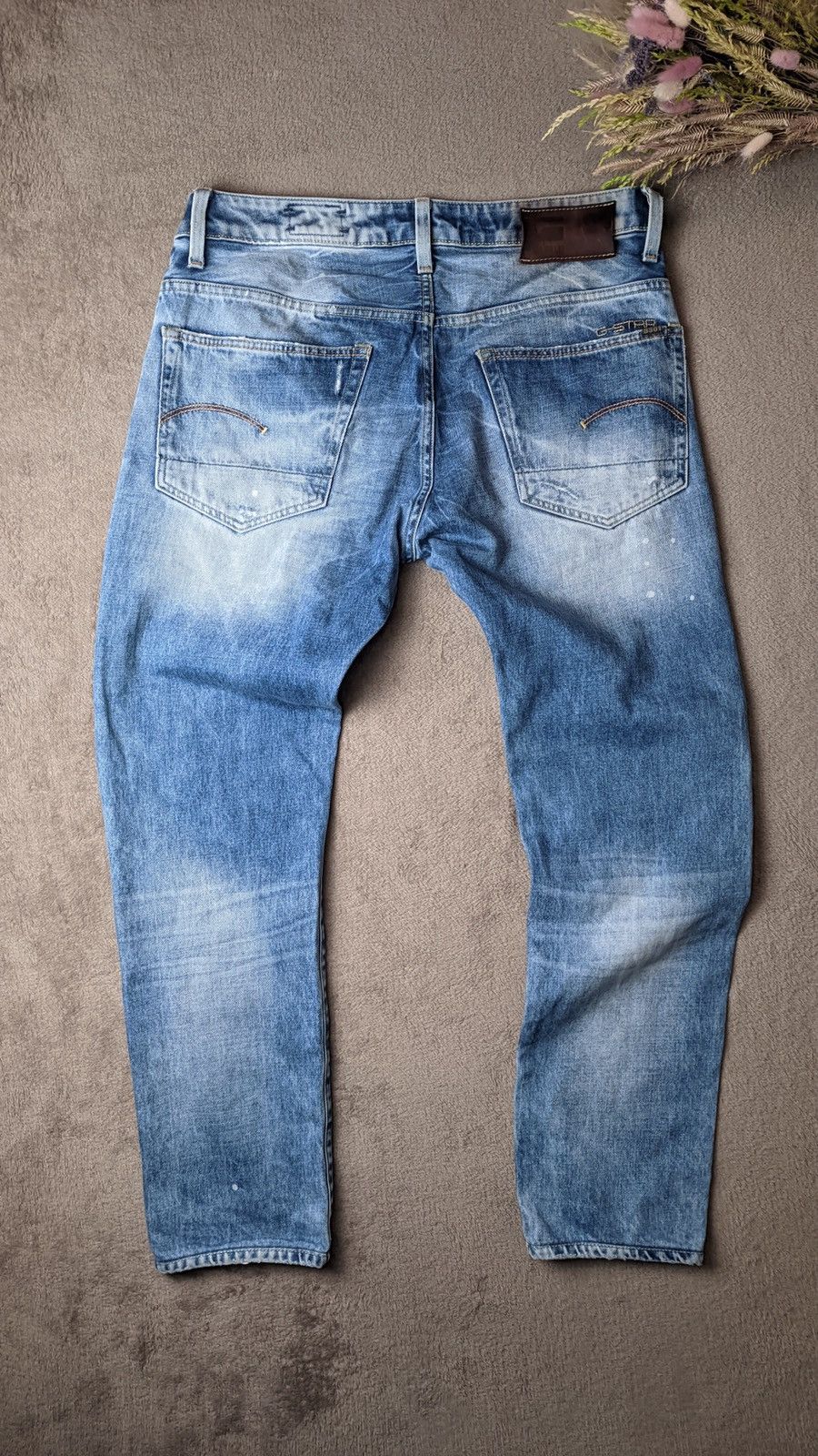 G-Star × If Six Was Nine × Le Grande Bleu (L.G.B.) G-Star Y2K vintage faded washed denim distressed pants Size US 34 / EU 50 - 2 Thumbnail