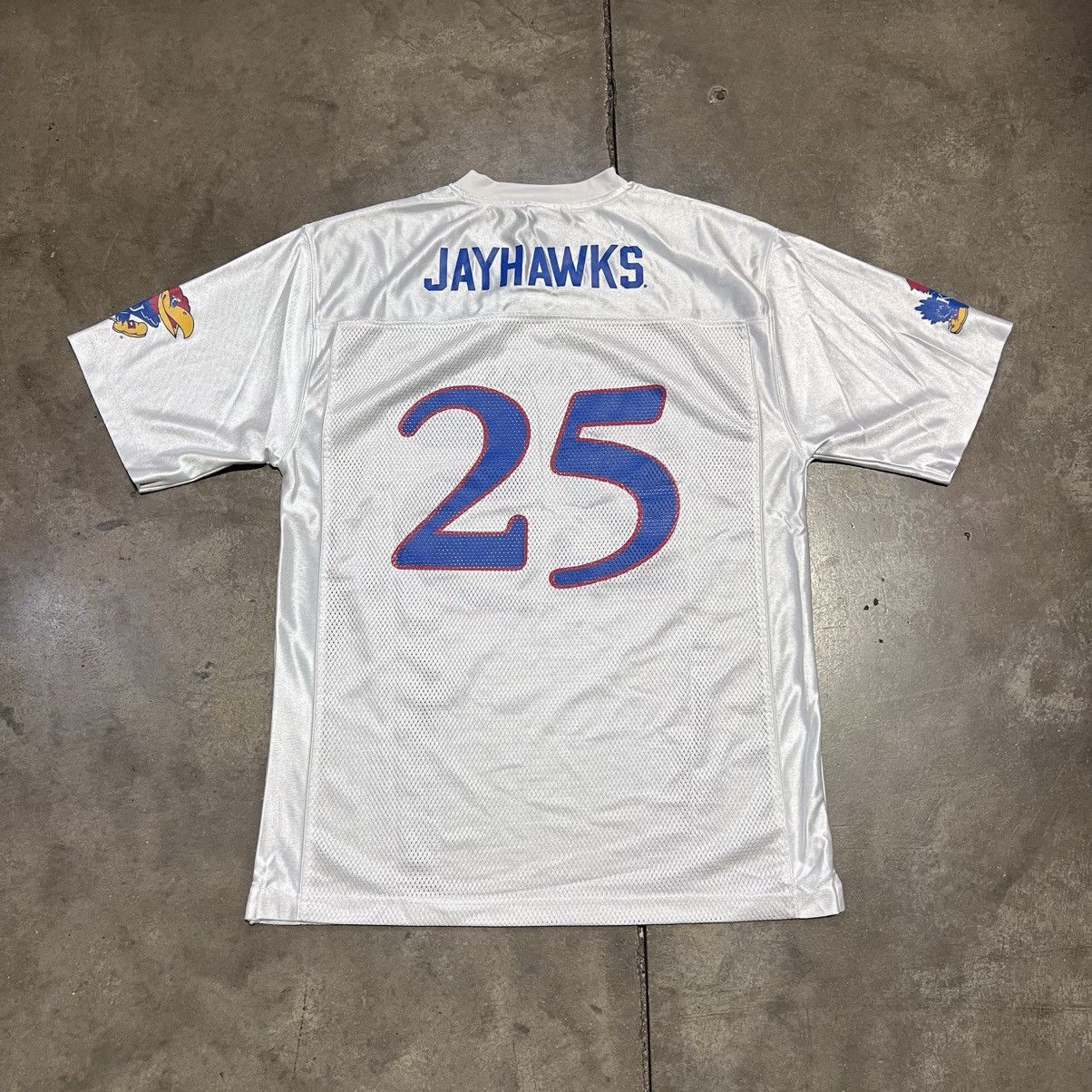NCAA Vintage Kansas Jayhawks Mesh Football Jersey NCAA Logo 25 Size US M / EU 48-50 / 2 - 6 Thumbnail
