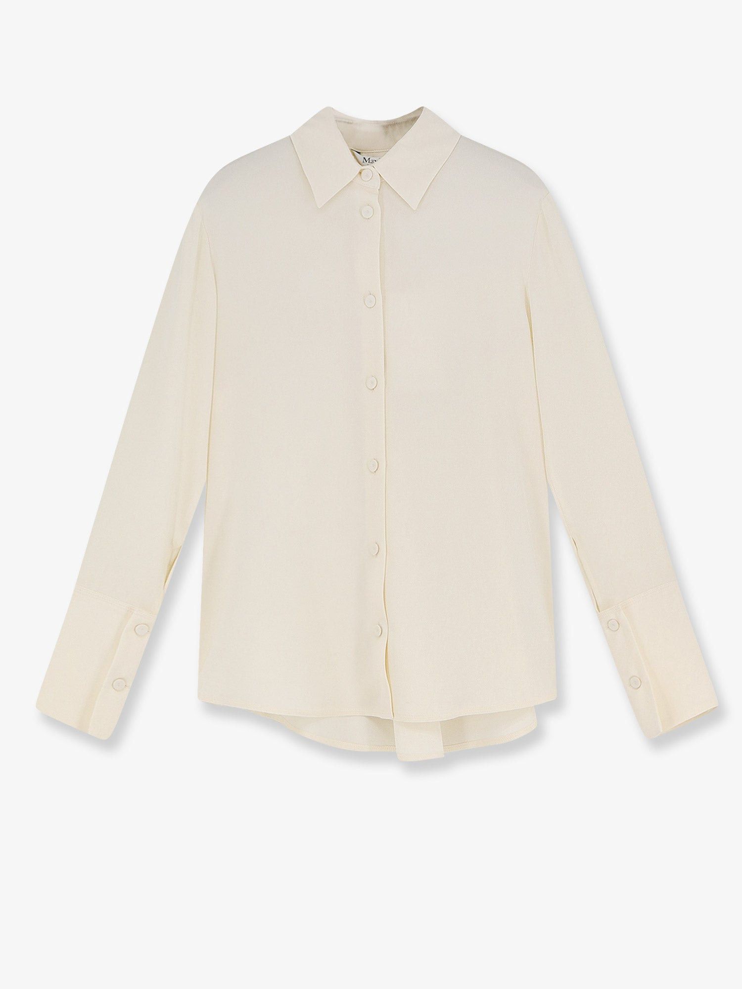 Max Mara Mxpvoliera Stretch Silk Shirt Size M / US 6-8 / IT 42-44 - 1 Thumbnail