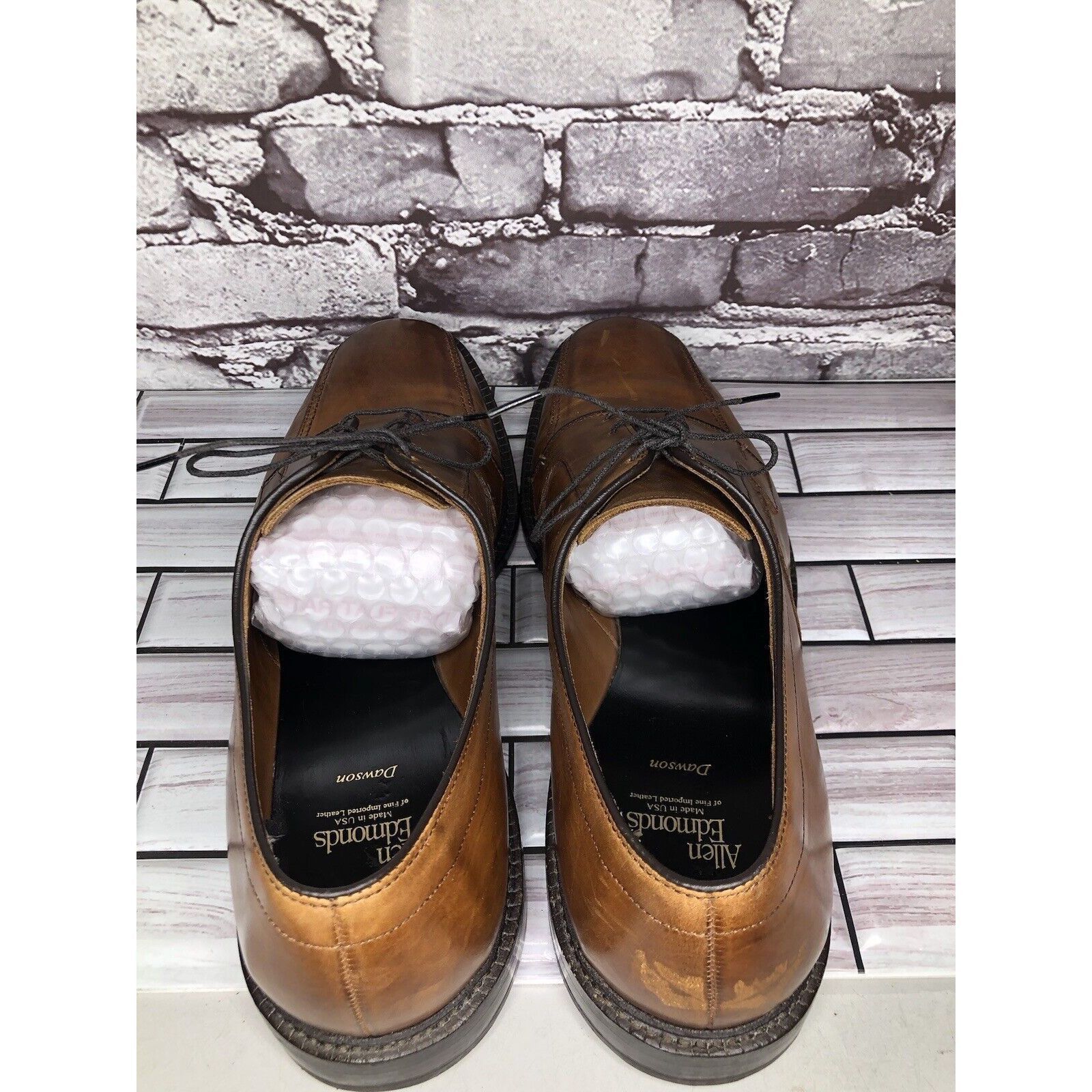 Allen Edmonds Allen Edmonds Dawson Brown Leather Derby Blucher Bicycle Dre Size US 13 / EU 46 - 5 Thumbnail