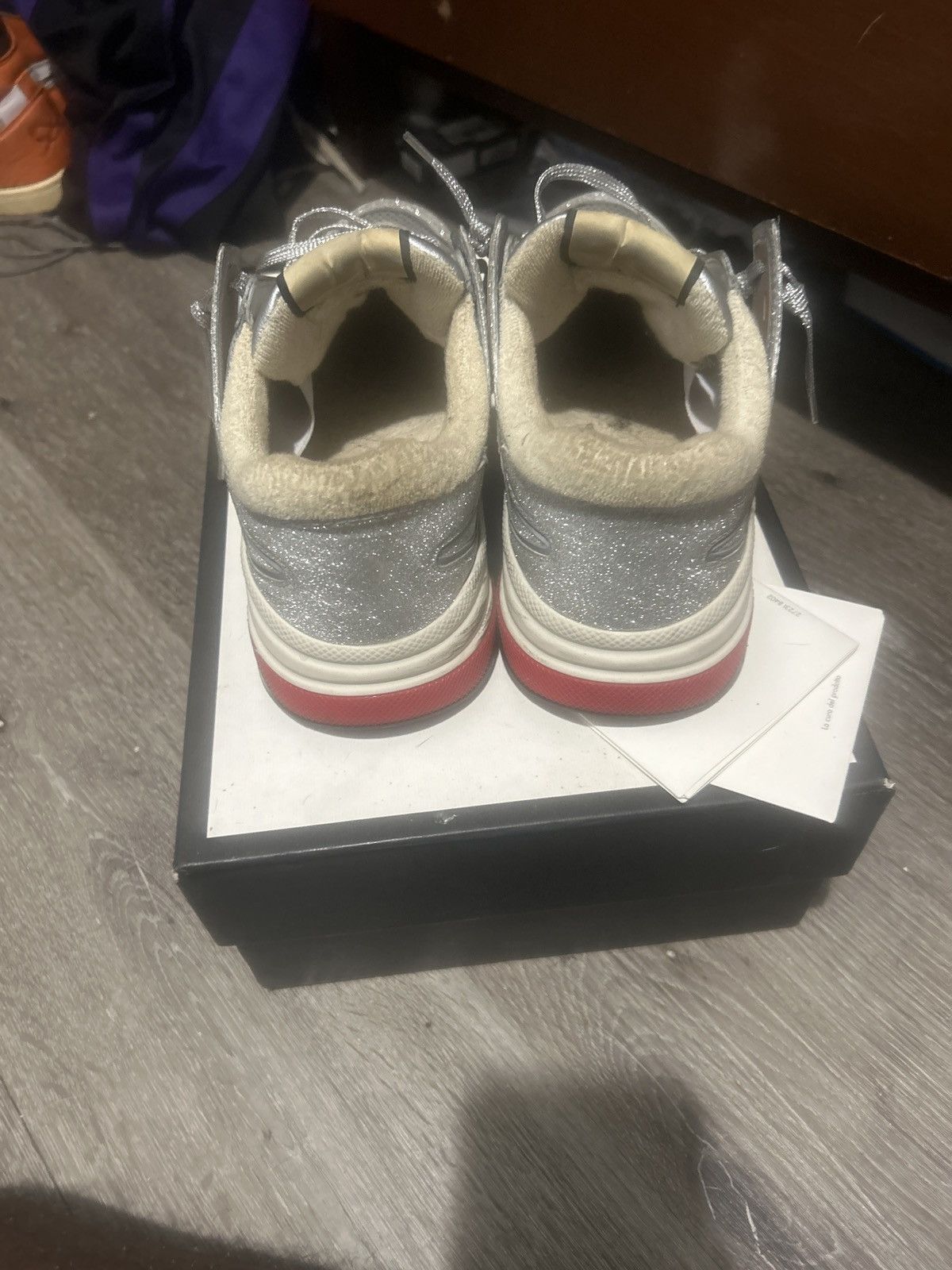Gucci Gucci ultrapace silver glitter sneakers Size US 9.5 / EU 42-43 - 4 Thumbnail