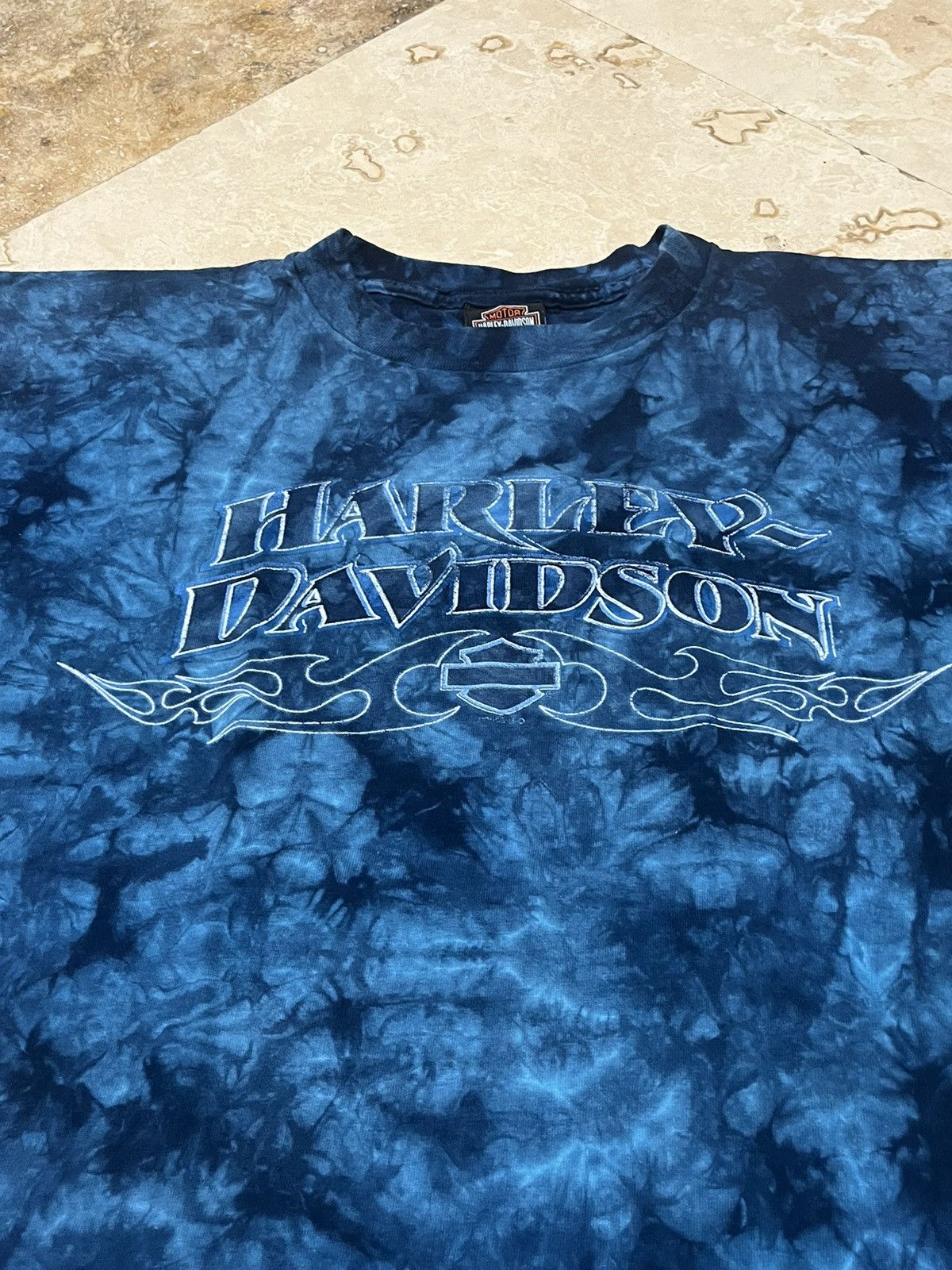Harley Davidson Y2K Tribal Harley Davidson Tie Dye Tee Size US M / EU 48-50 / 2 - 2 Thumbnail