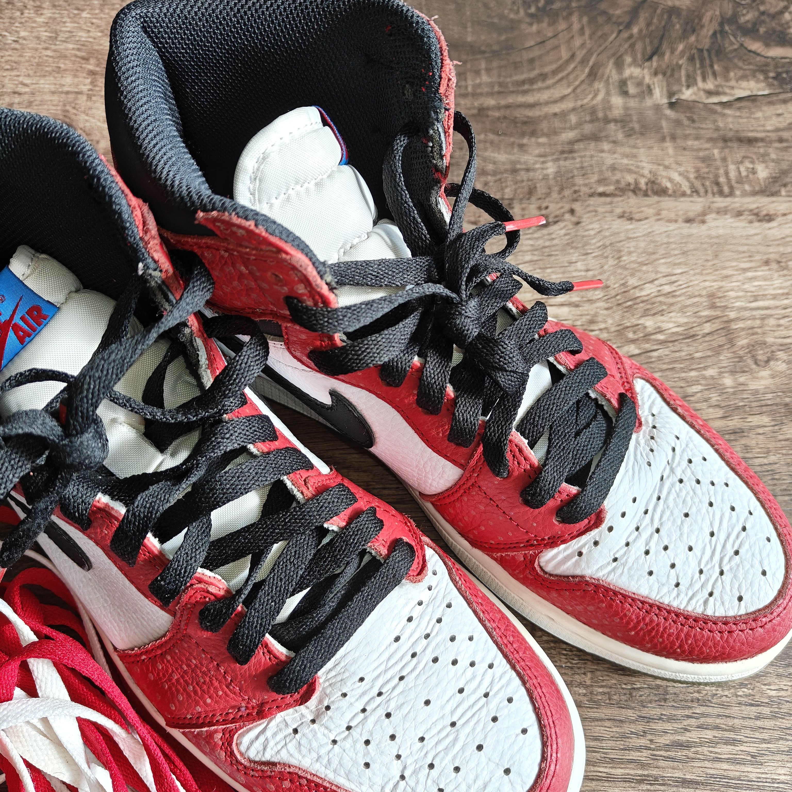 Jordan Brand jordan 1 spiderman origin story - rare collab laces extra Size US 9.5 / EU 42-43 - 6 Thumbnail