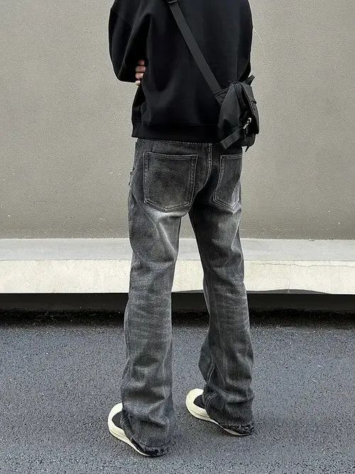 Jean Fukatsu x Kanon faded flared punk damaged ripped jeans Size US 31 - 5 Thumbnail