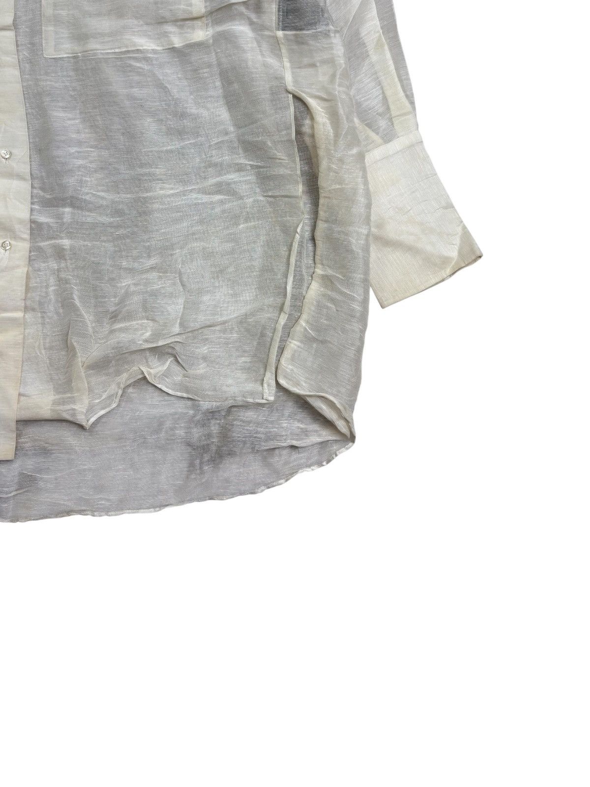 20471120 Japanese Avant Garde - Sheer Mesh Button Shirt Size US M / EU 48-50 / 2 - 3 Thumbnail