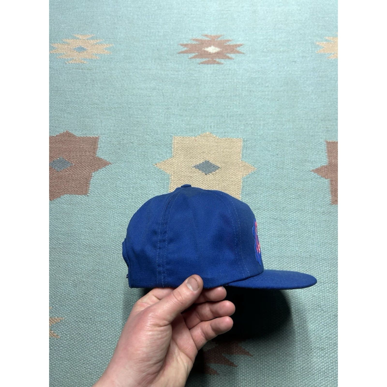 Vintage VINTAGE Swingster Snapback Hat Cap Men Adjustable USA Blue ICI Seeds Sign of the Future Made in USA 80s Size ONE SIZE - 8 Thumbnail