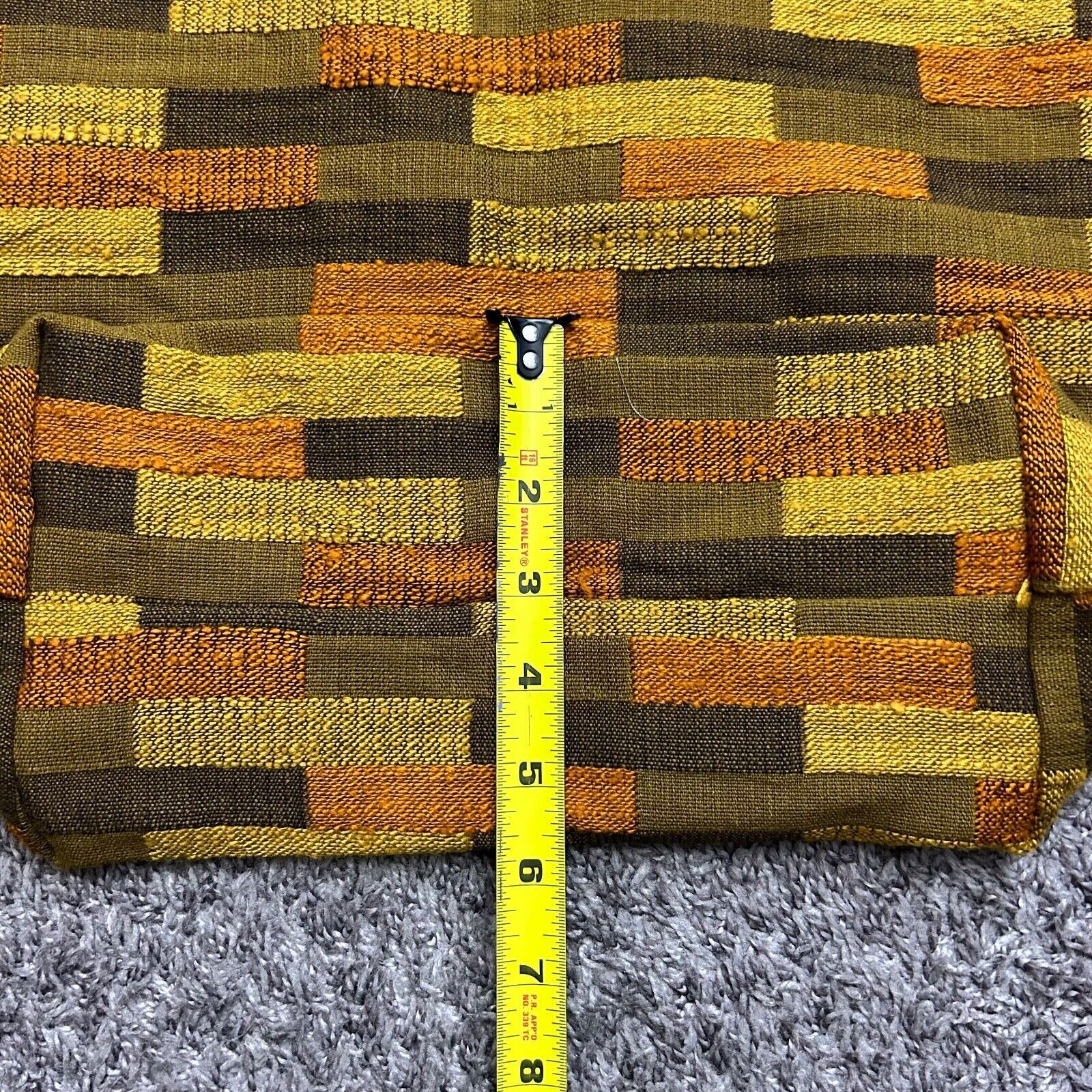 Handmade Handmade Geometric Tapestry Bag Small Tote Grocery Reusable Size ONE SIZE - 5 Thumbnail