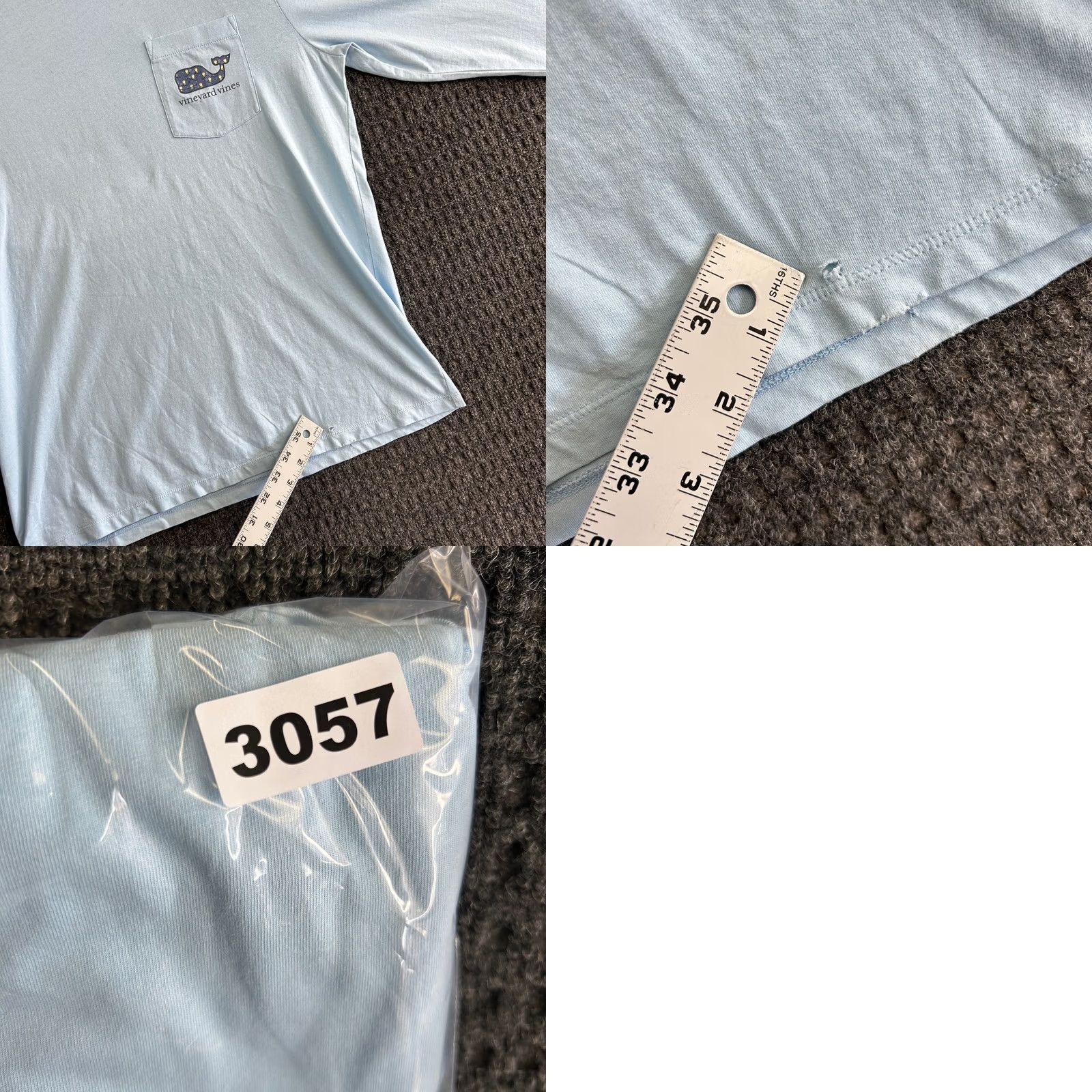 Vineyard Vines Vineyard Vines Women's Long Sleeve T Shirt Pocket Blue M Crew Neck Casual Shirt Size M / US 6-8 / IT 42-44 - 8 Thumbnail
