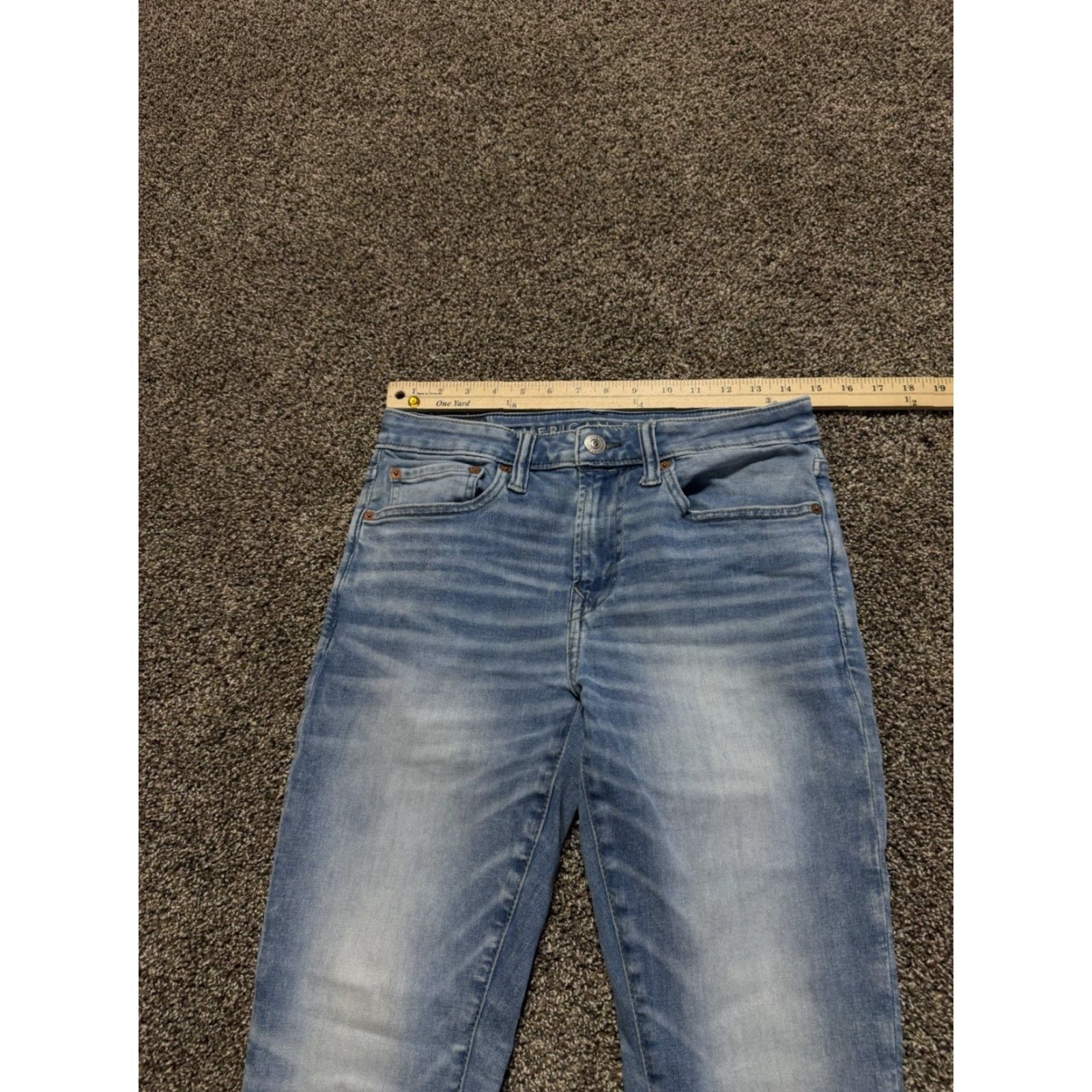 American Eagle Outfitters American Eagle Outfitters Jeans Adult 31 Blue Denim Cotton 5-Pocket Skinny Mid Rise Inseam 32 Air Flex 360 Mens Size US 31 - 7 Thumbnail