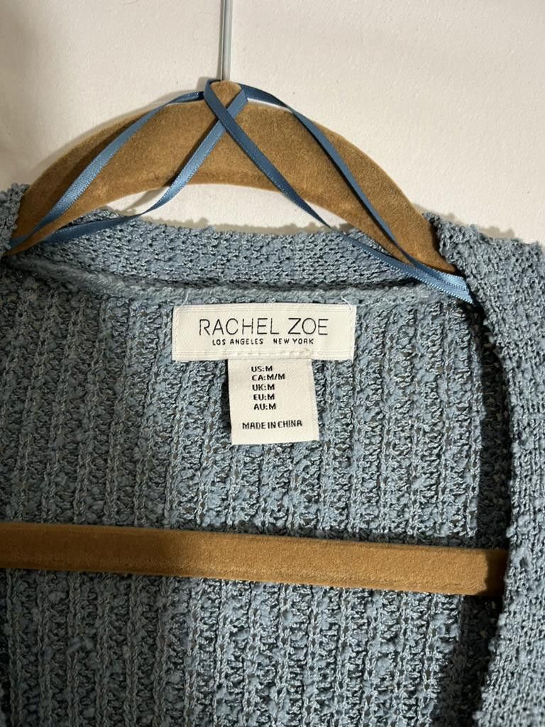 Designer Rachel Zoe Cozy Knit Cardigan - Light Blue - Size M Size M / US 6-8 / IT 42-44 - 2 Thumbnail