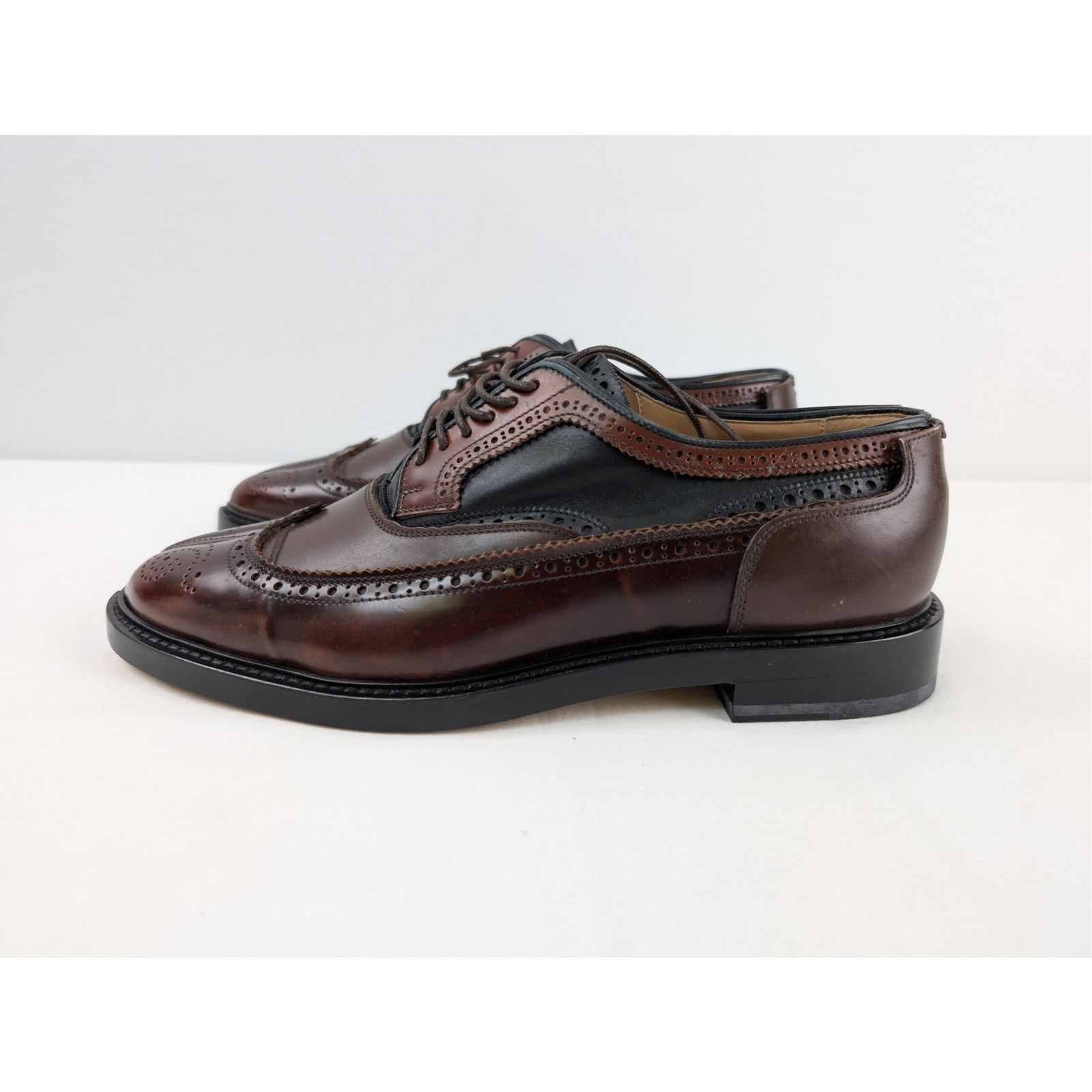 Maison Margiela o1rshd1 Tabi Leather Shoes Boots in Dark Brown Size US 12 / EU 45 - 9 Thumbnail