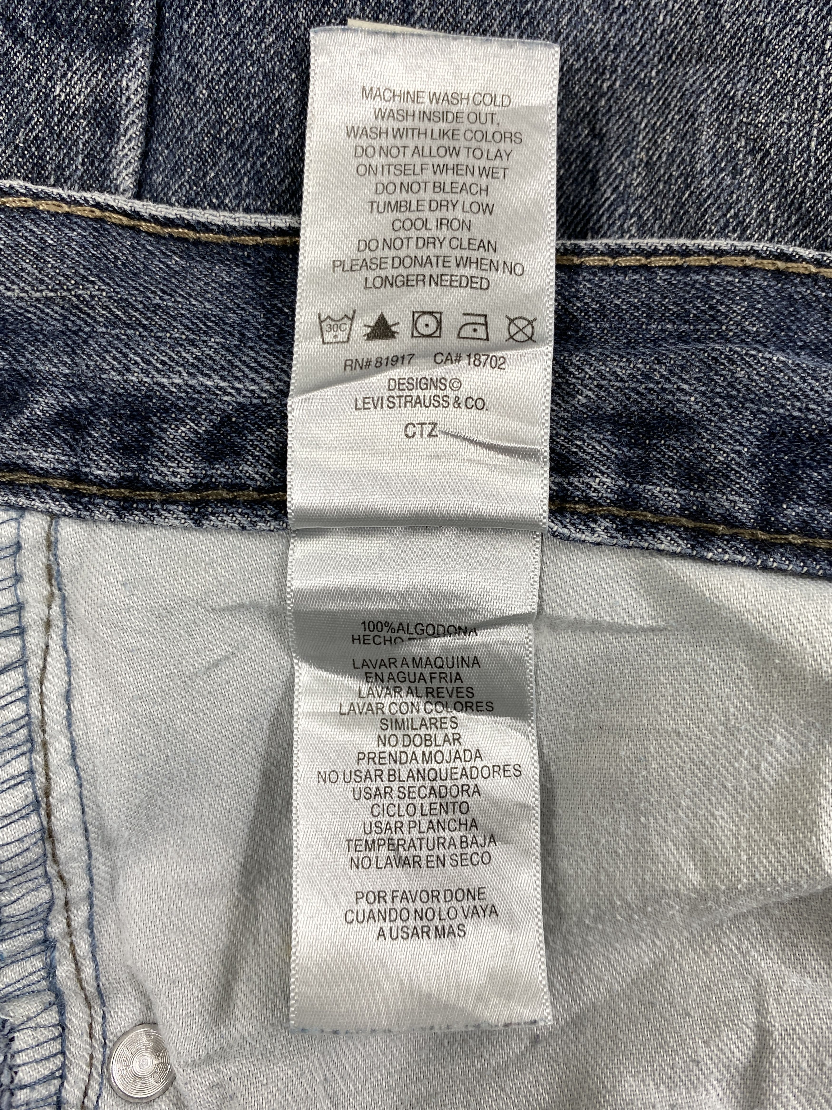 Levi's Faded Blue Vintage Levi's 514 Jeans 33x28 Denim -JN1449 Size US 33 - 8 Thumbnail