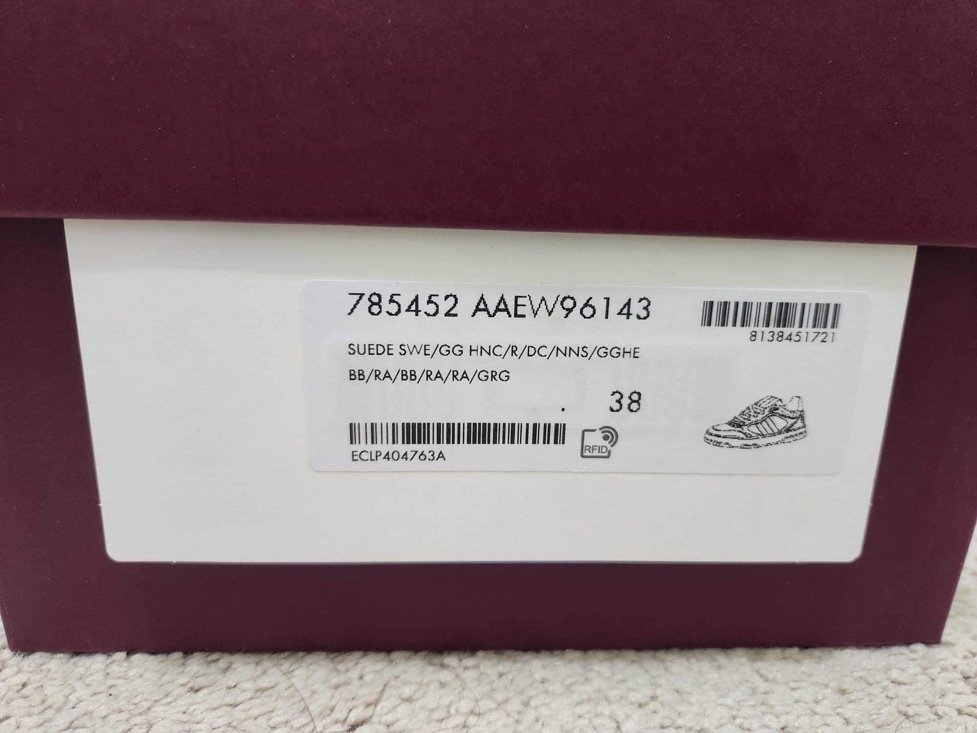 Gucci Gucci Re-Web sneaker in Rosso Ancora red GG canvas Size US 8 / IT 38 - 11 Thumbnail