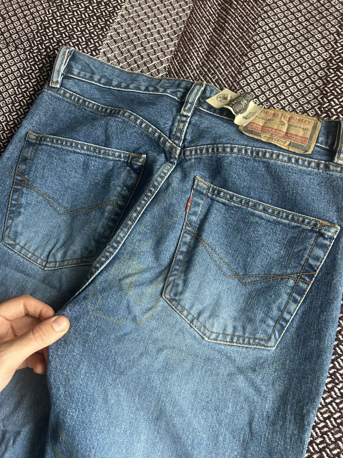 Diesel Vintage Diesel Denim Jeans Distressed Faded NWT Size 30 Rare Size US 30 / EU 46 - 8 Thumbnail