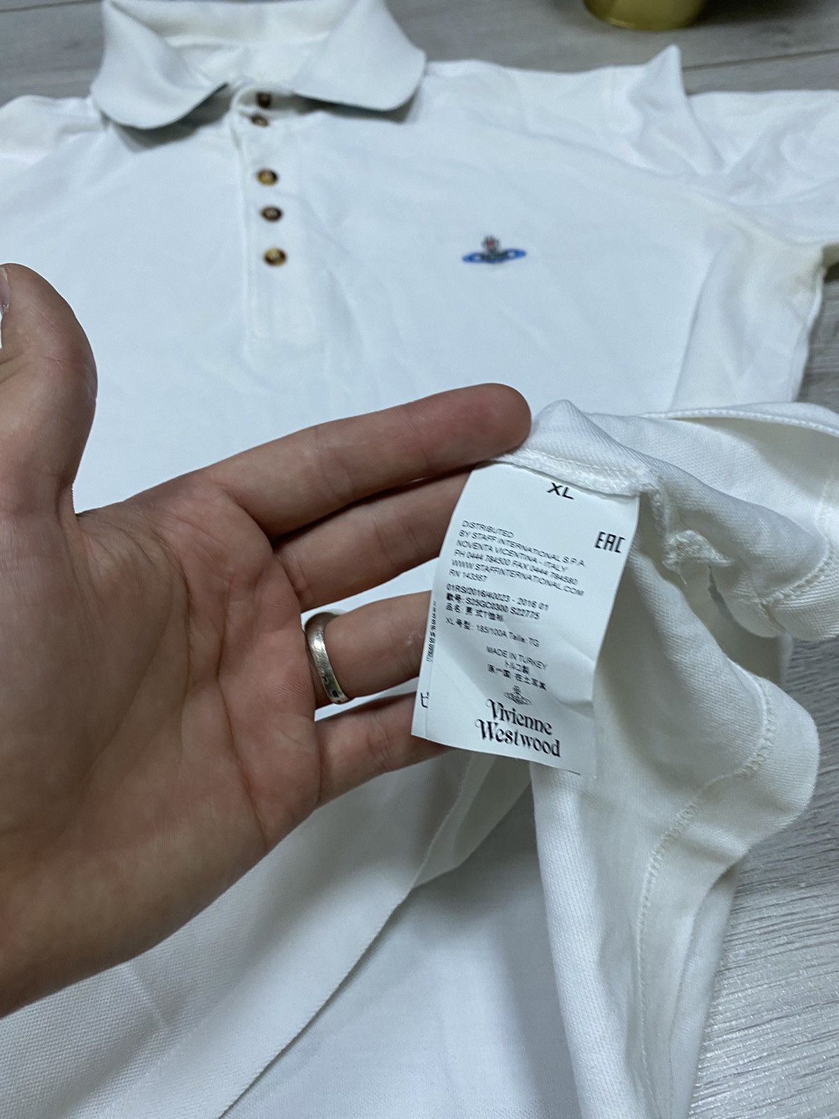 Vivienne Westwood Vivienne Westwood vintage small orb polo stripes Size US XL / EU 56 / 4 - 3 Thumbnail
