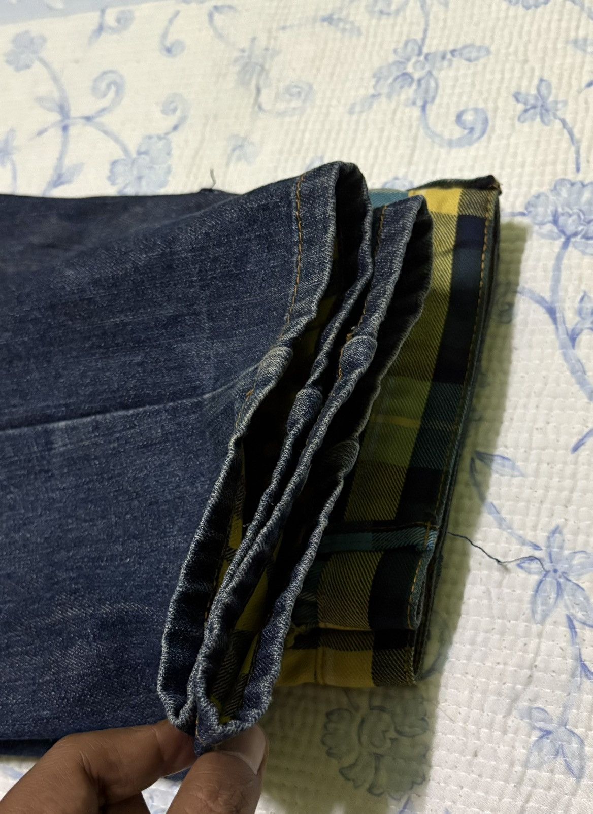 Japanese Brand Japanese BRTH Breath Double Waist Jeans Streetwear Denim Size US 31 - 17 Thumbnail