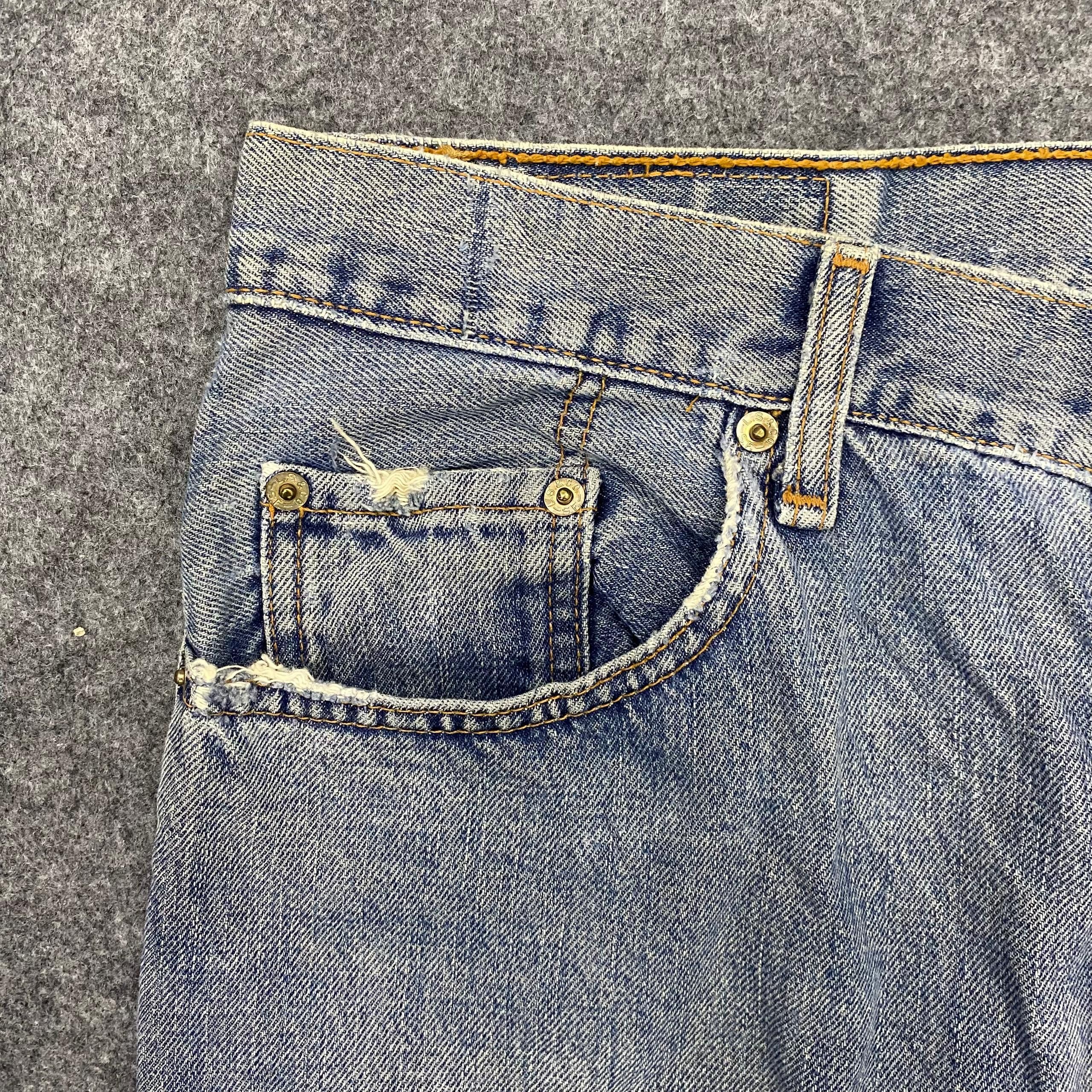 Levi's 💥Best Offer💥Vintage Levis 501 Distressed denim Size US 34 / EU 50 - 9 Thumbnail
