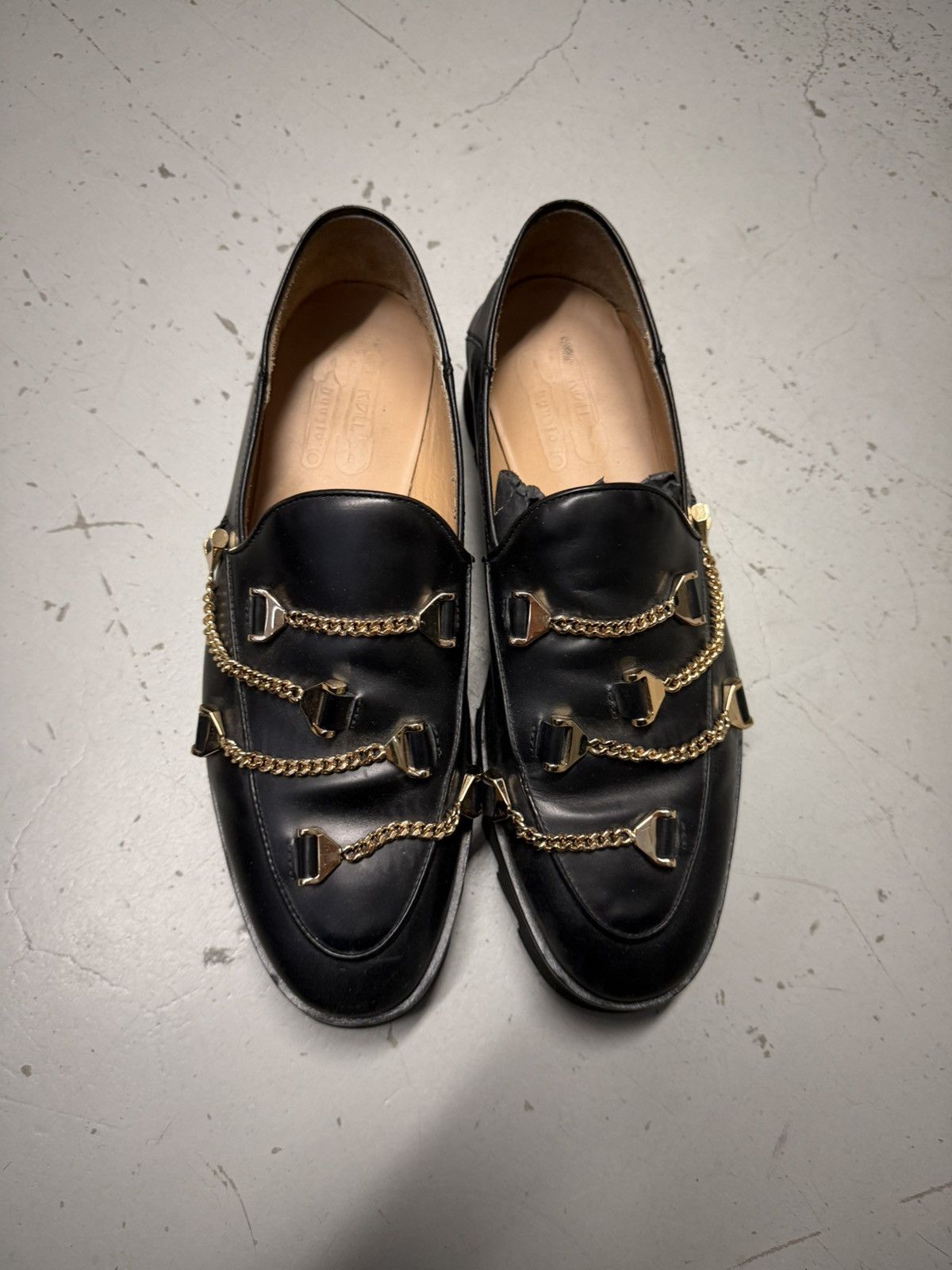 KIDILL Gold Chain Loafer Size US 8.5 / EU 41-42 - 2 Thumbnail