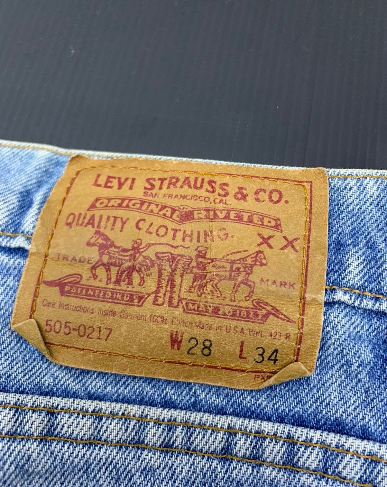 Levi's Vintage 90s Levis Made In Usa Distressed Jeans Single R Size US 28 / EU 44 - 6 Thumbnail