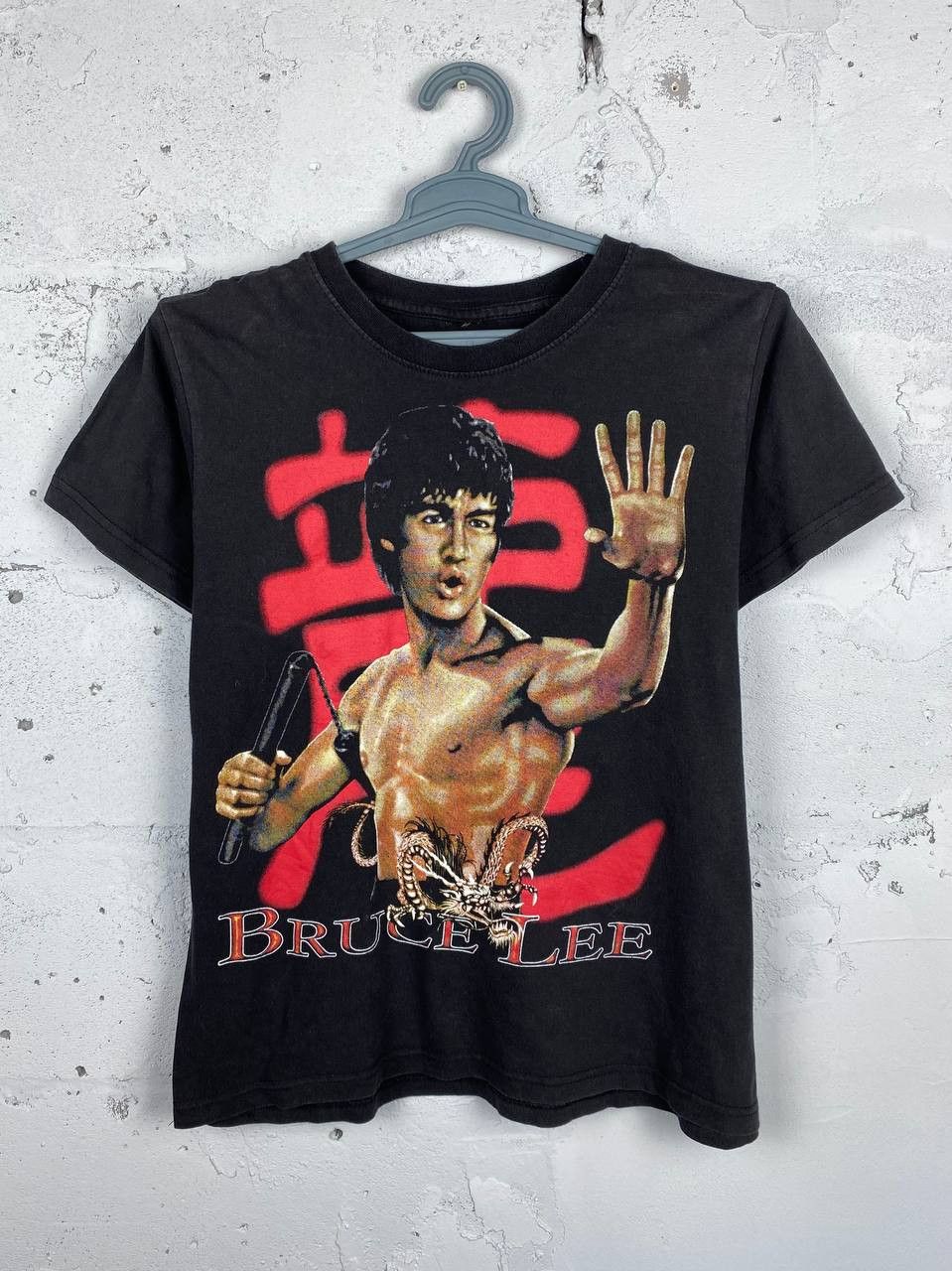 Japanese Brand Vintage 90s Bruce Lee Dragon Shaolin Rare T Shirt Size US M / EU 48-50 / 2 - 1 Thumbnail
