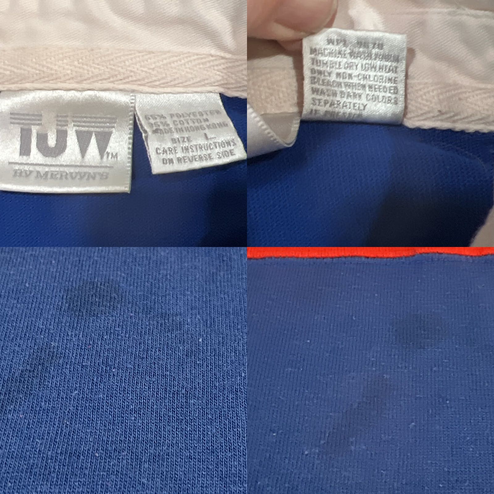 Vintage Vintage TJW Rugby Shirt - Large Collar Stripes Size US L / EU 52-54 / 3 - 9 Thumbnail