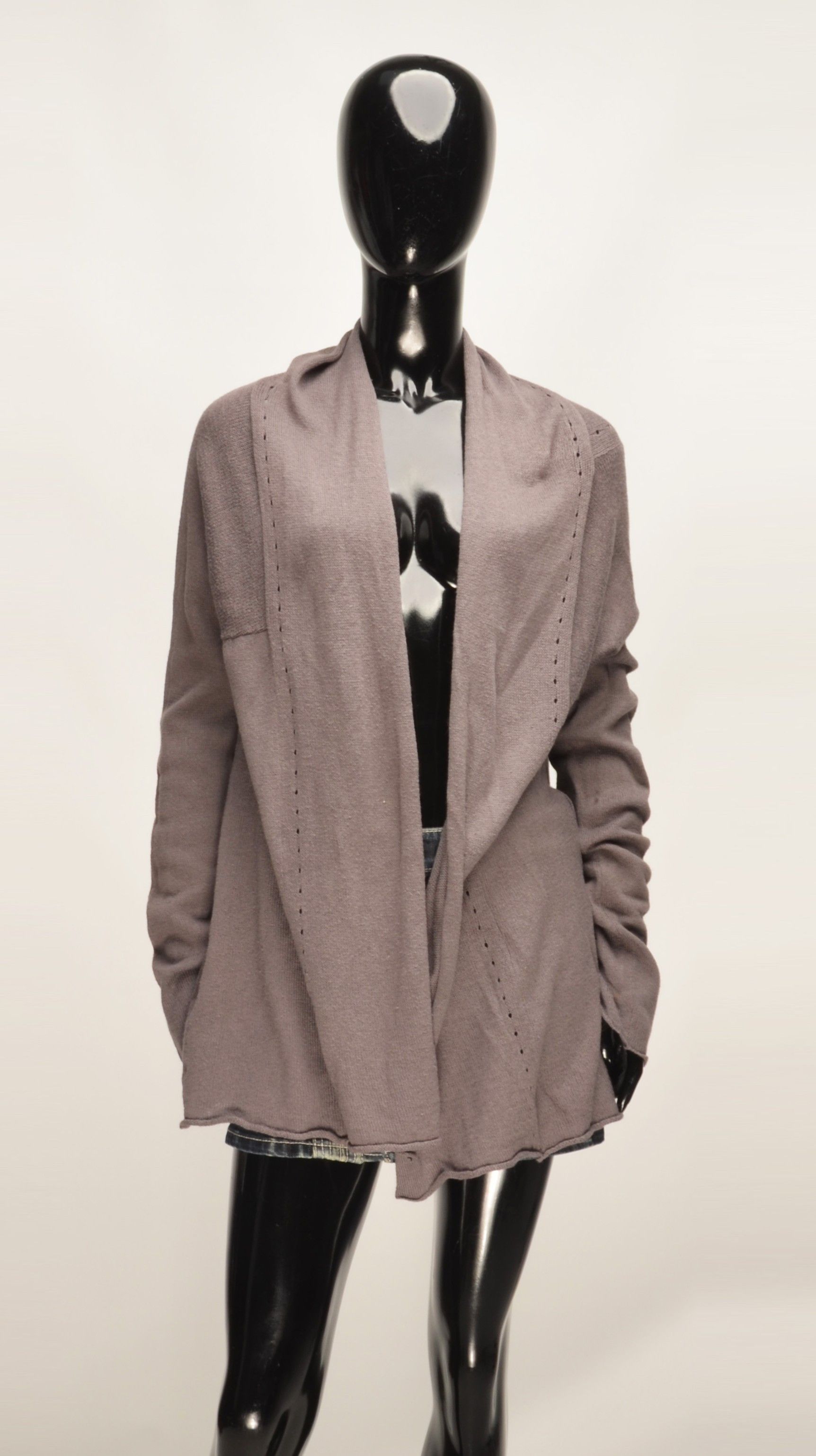 Maje Maje Cotton Cashmere Blend Gray Long Sleeve Open Cardigan Size L / US 10 / IT 46 - 1 Thumbnail