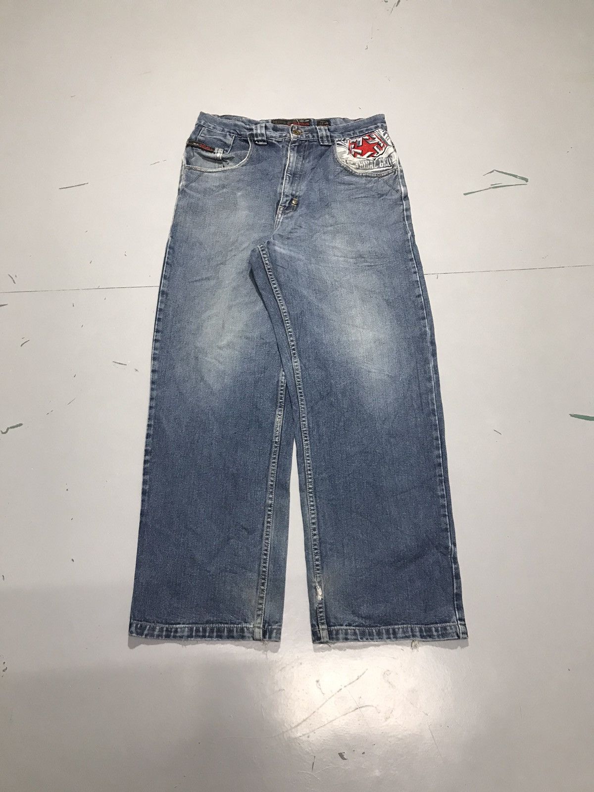 Tribal Streetwear Vintage tribal embroidered denim Size US 32 / EU 48 - 2 Thumbnail