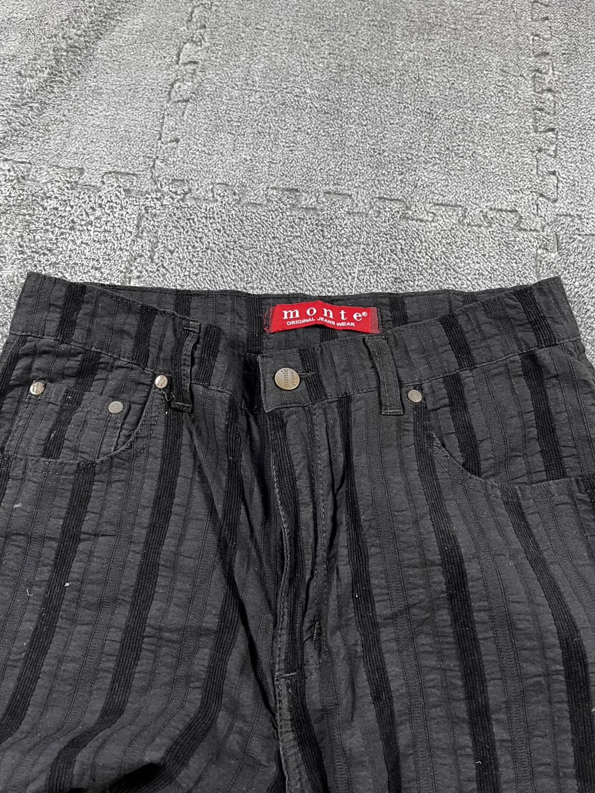 Vintage Vintage 90s striped straight avantgarde pants oldmoney Size US 32 / EU 48 - 7 Thumbnail