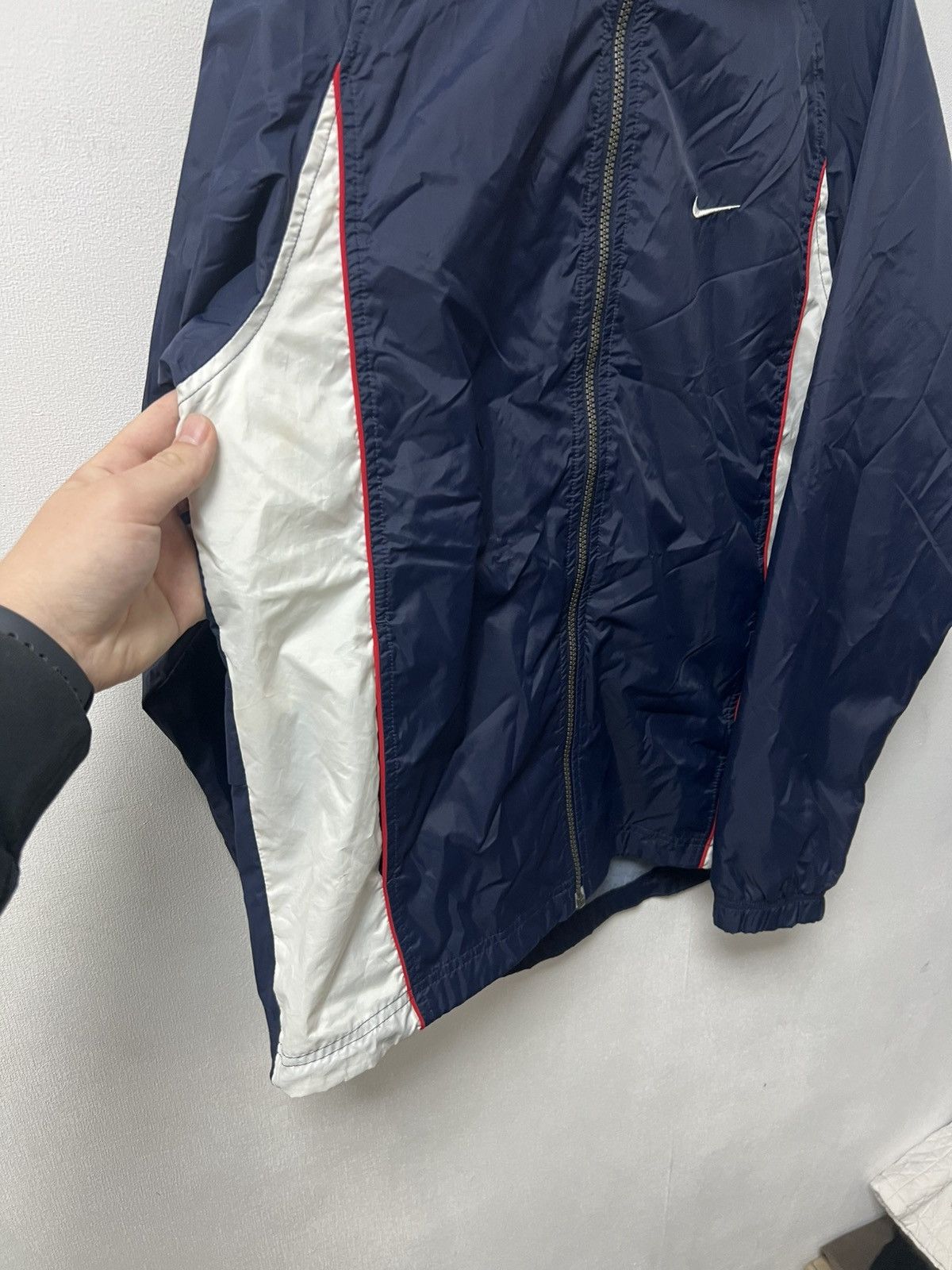 Nike Vintage Nike Nylon Jacket 90’s Drill Y2K Swoosh Size US S / EU 44-46 / 1 - 4 Thumbnail