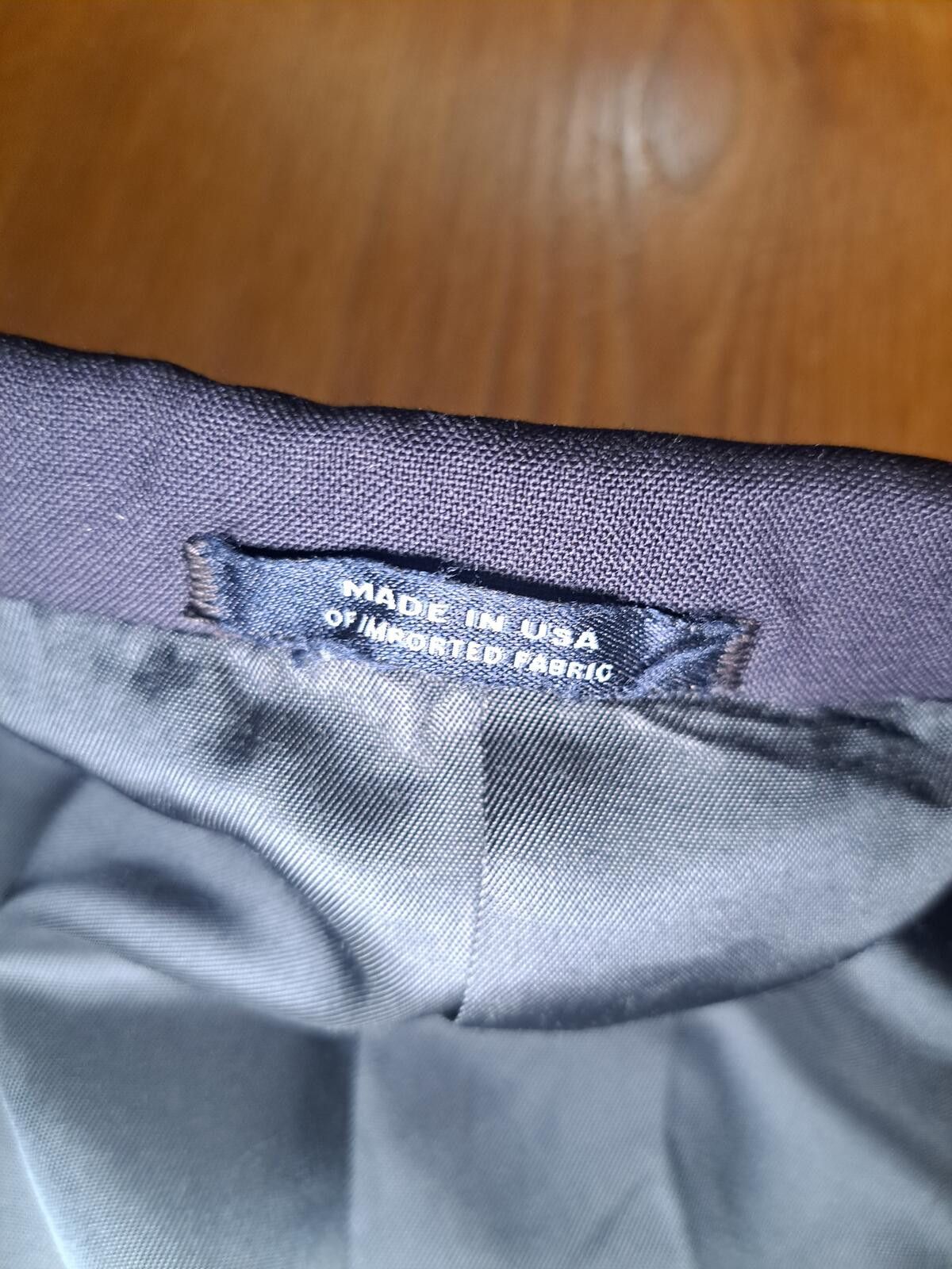 Hart Schaffner Marx Hart Schaffner Marx Blazer Mens 41R Navy Blue Gold Buttons Size 40R - 4 Thumbnail