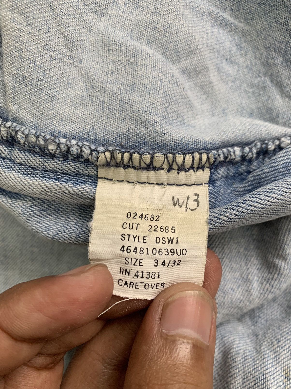 Polo Ralph Lauren Vtg Polo By Ralph Lauren Denim Pant Made in Usa Size US 33 - 21 Thumbnail