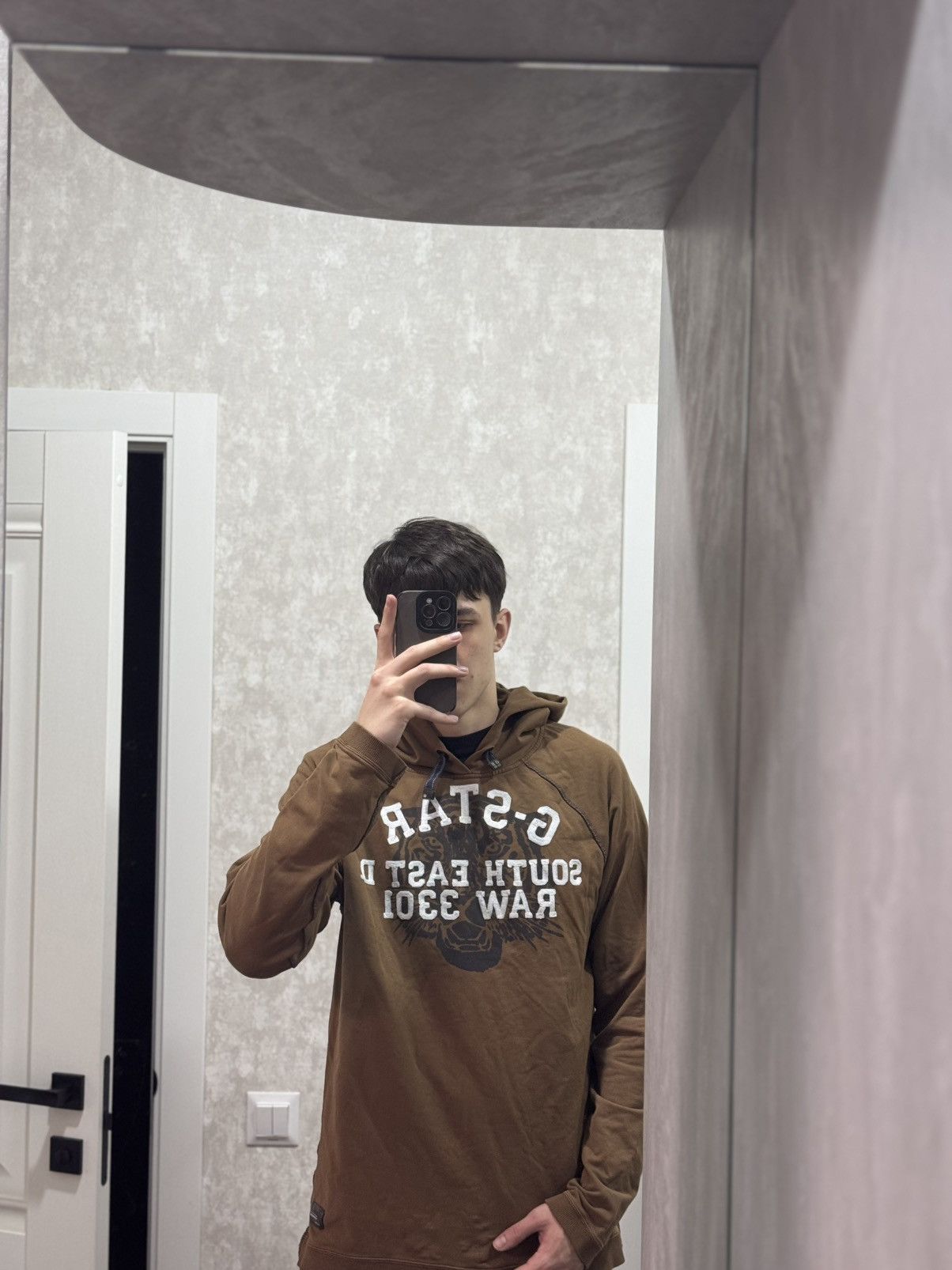 G-Star Vintage G-Star Raw big logo Y2K brown hoodie size Xl mens Size US XL / EU 56 / 4 - 4 Thumbnail