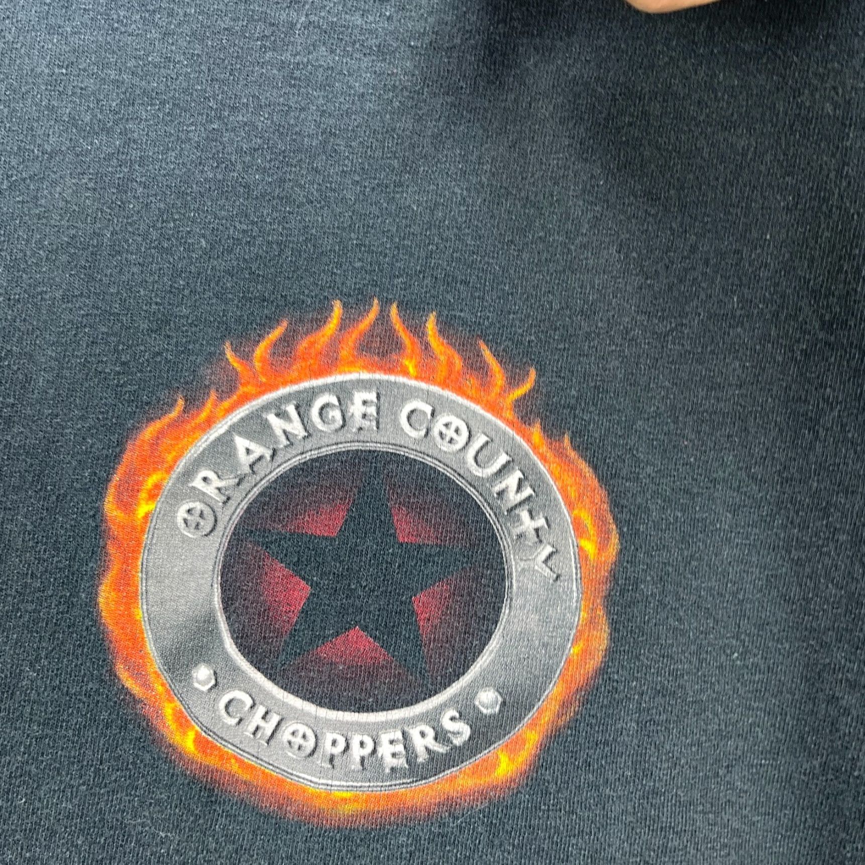 Vintage VINTAGE Orange County Choppers Flames Biker T-shirt M Medium Black Mens T-Shirt Size US M / EU 48-50 / 2 - 6 Thumbnail
