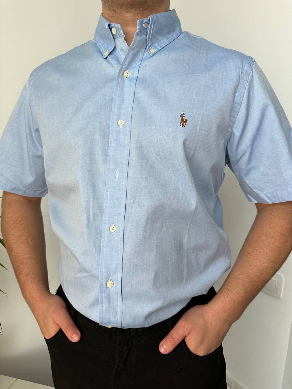 Polo Ralph Lauren × Vintage Vintage Polo Ralph Lauren Blue Shirt Size US L / EU 52-54 / 3 - 7 Thumbnail