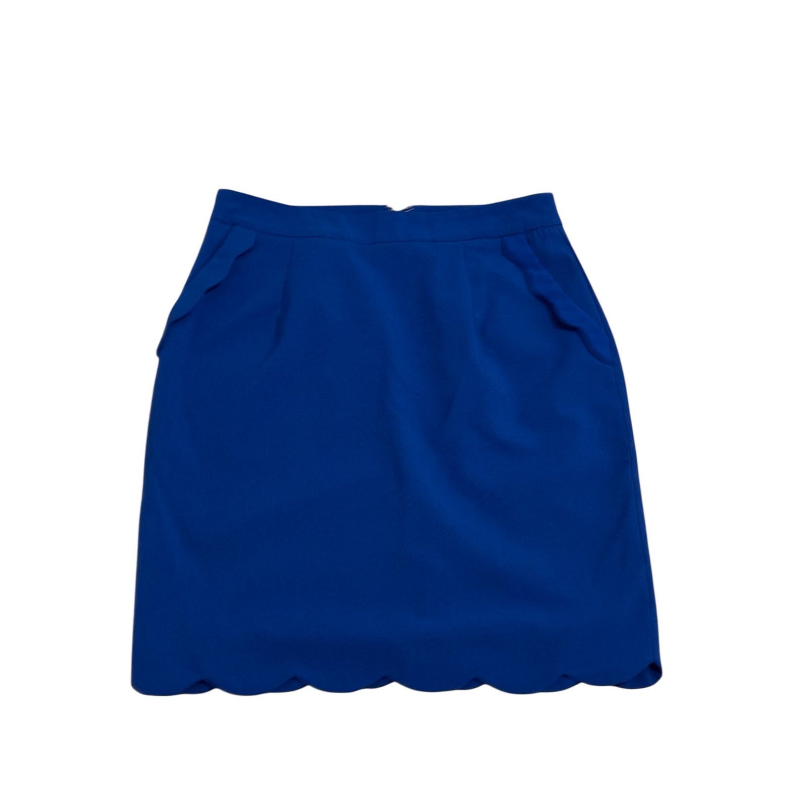 Other Brixon Ivy Ivy Royal Blue Pockets Ruffle Short Pencil Skirt Size 28" / US 6 / IT 42 - 5 Thumbnail