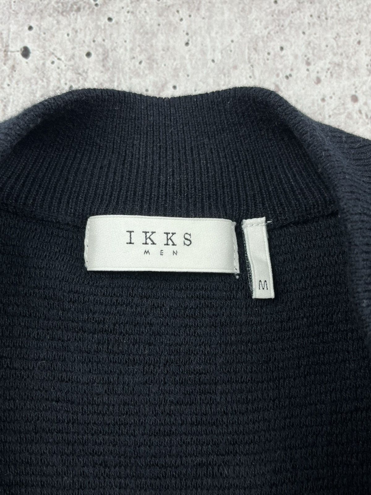 IKKS Ikks Mens Zip Up Wool Sweater Size US M / EU 48-50 / 2 - 7 Thumbnail