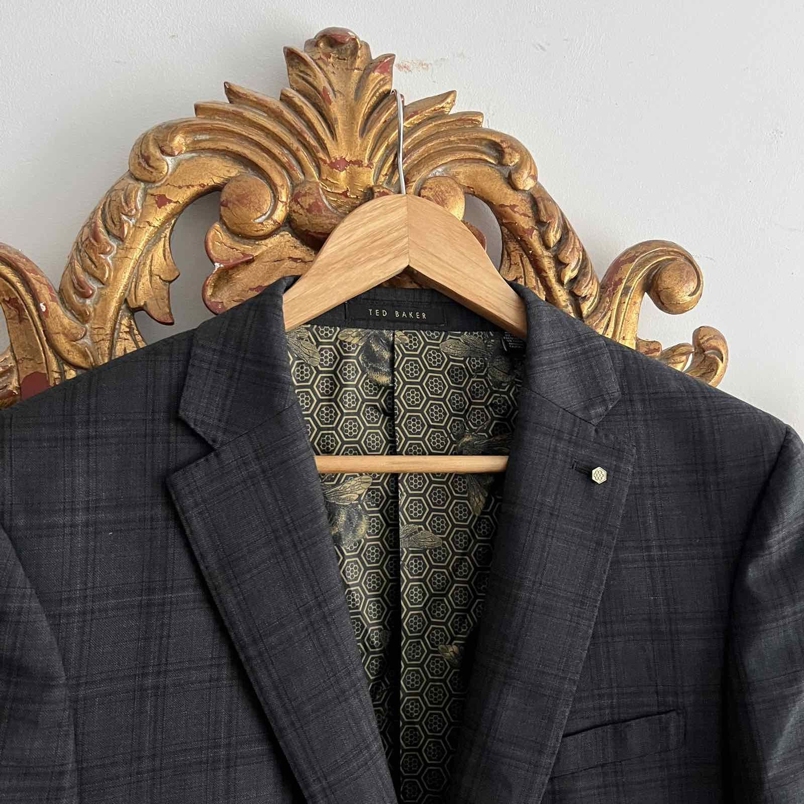 Ted Baker Ted Baker London all over print within blazer Ія 40R Size 40R - 4 Thumbnail