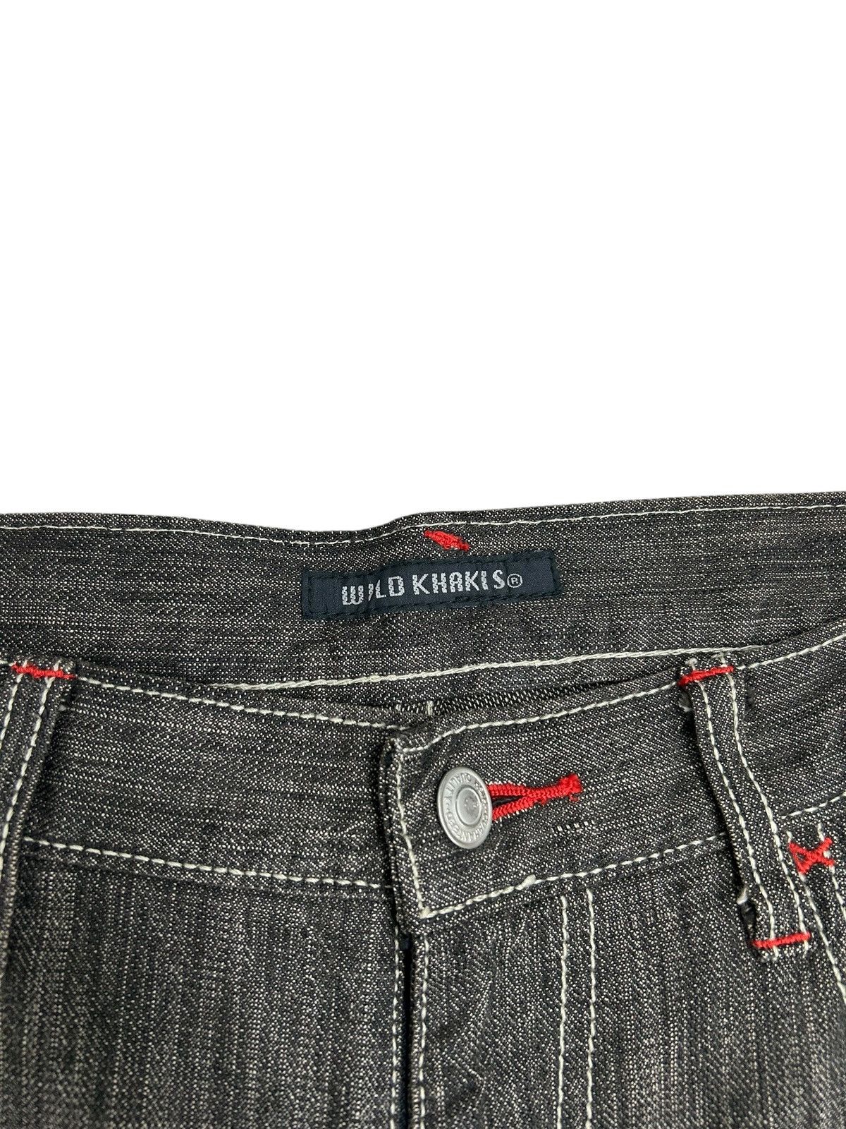 20471120 Wild Khakis Japanese Denim Karakuri Pocket Backside Sakura Size US 33 - 9 Thumbnail
