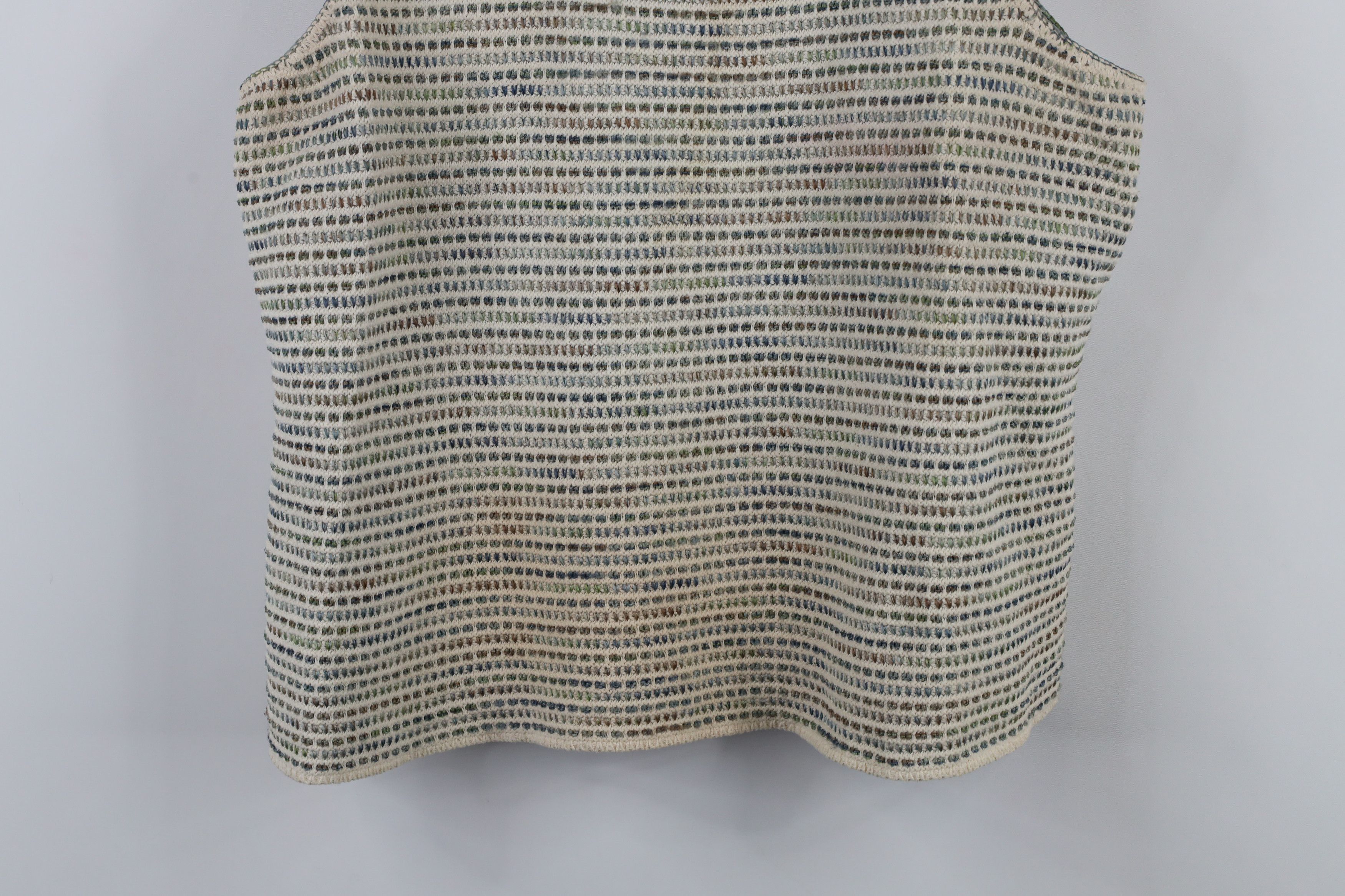 Vintage Vintage 90s Streetwear Tone Striped Knit Tank Top Vest USA Size L / US 10 / IT 46 - 3 Thumbnail